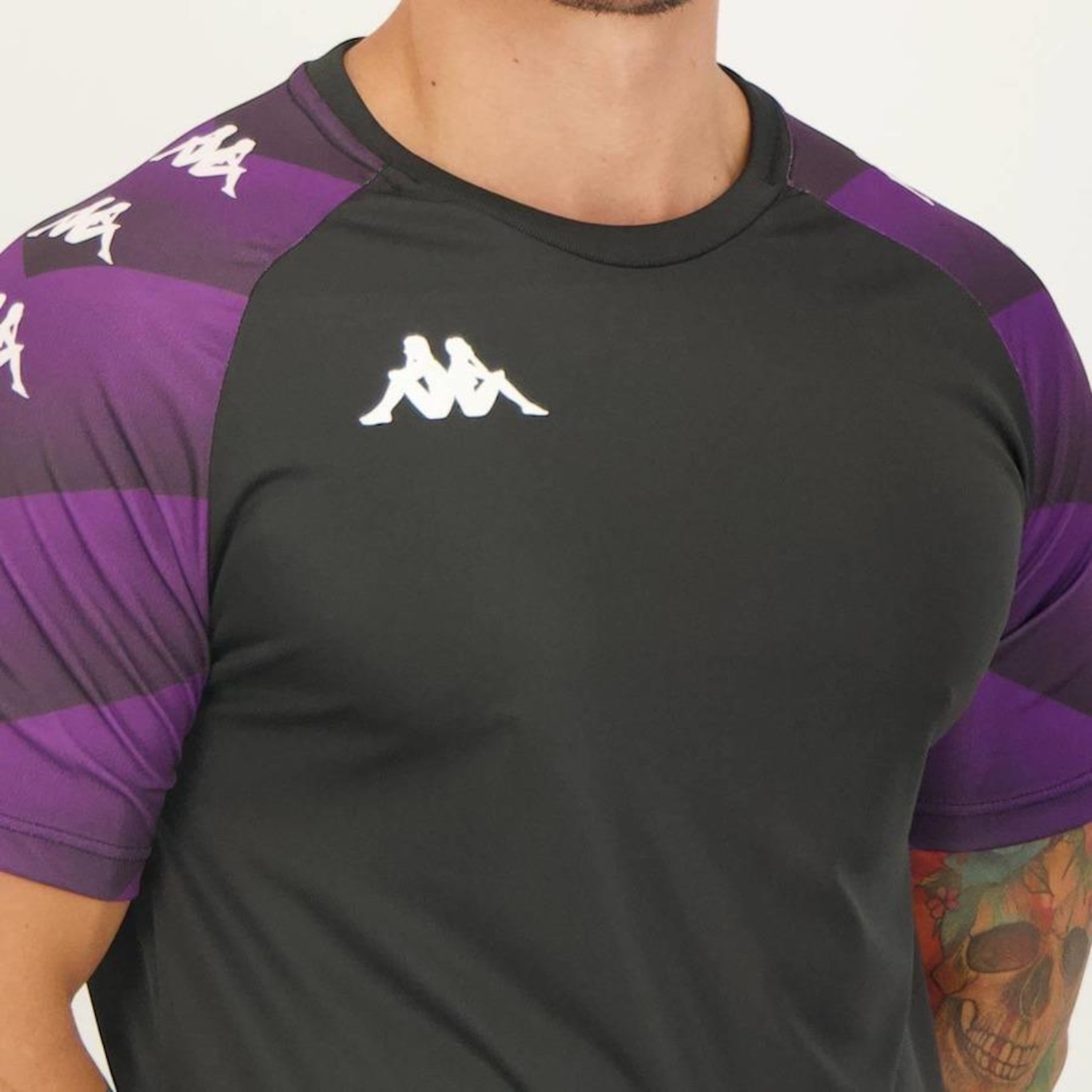 Camiseta Kappa Raglany - Masculina - Foto 4