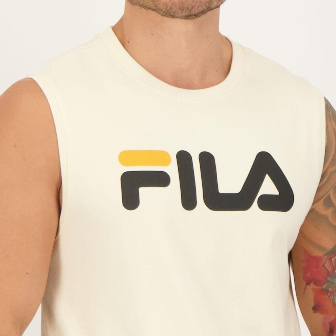 Camiseta Regata Fila Letter Premium II - Masculina - Foto 4