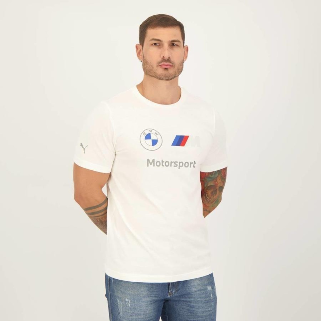 Camiseta Puma Bmw Motorsport Ess Logo - Masculina - Foto 2