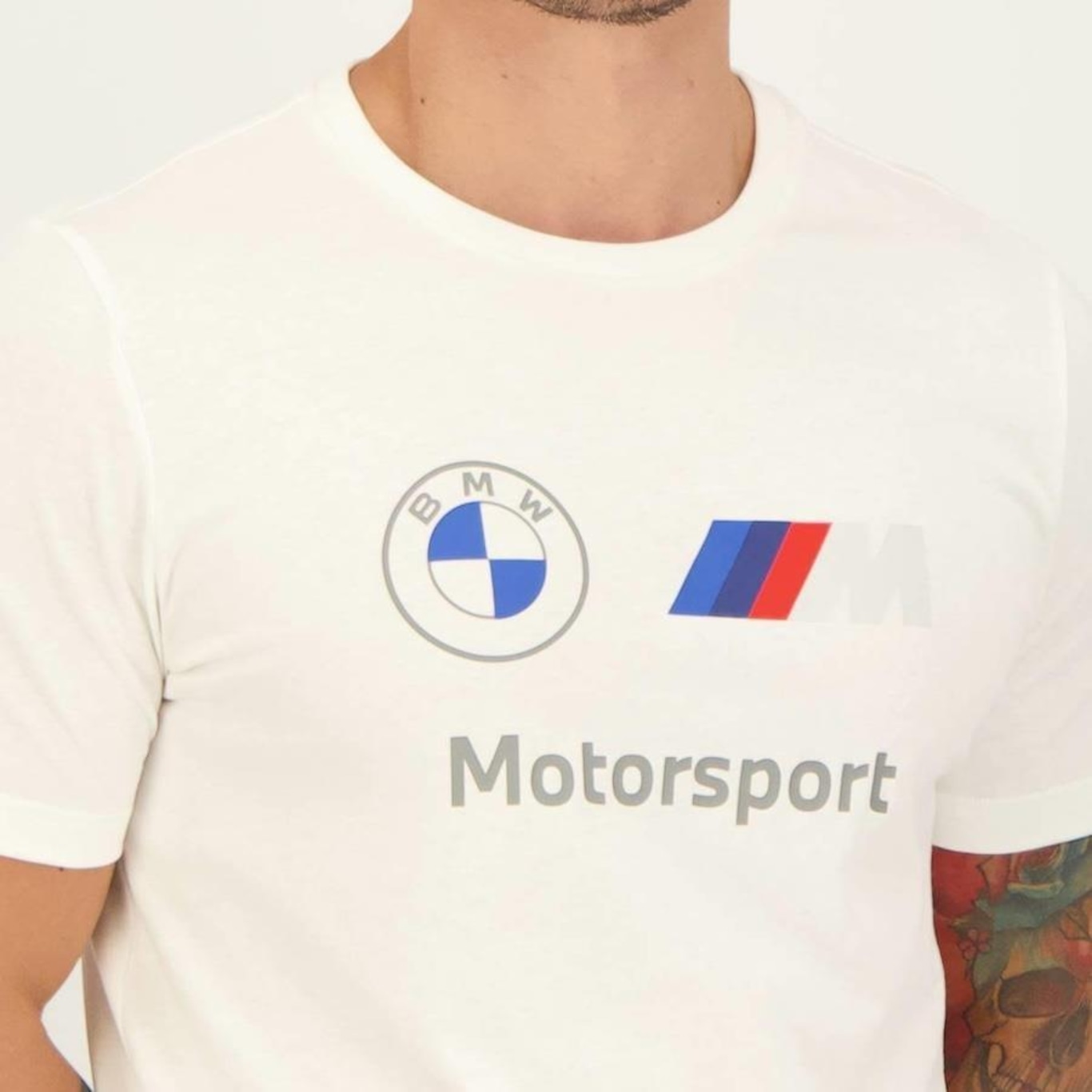 Camiseta Puma Bmw Motorsport Ess Logo - Masculina - Foto 4