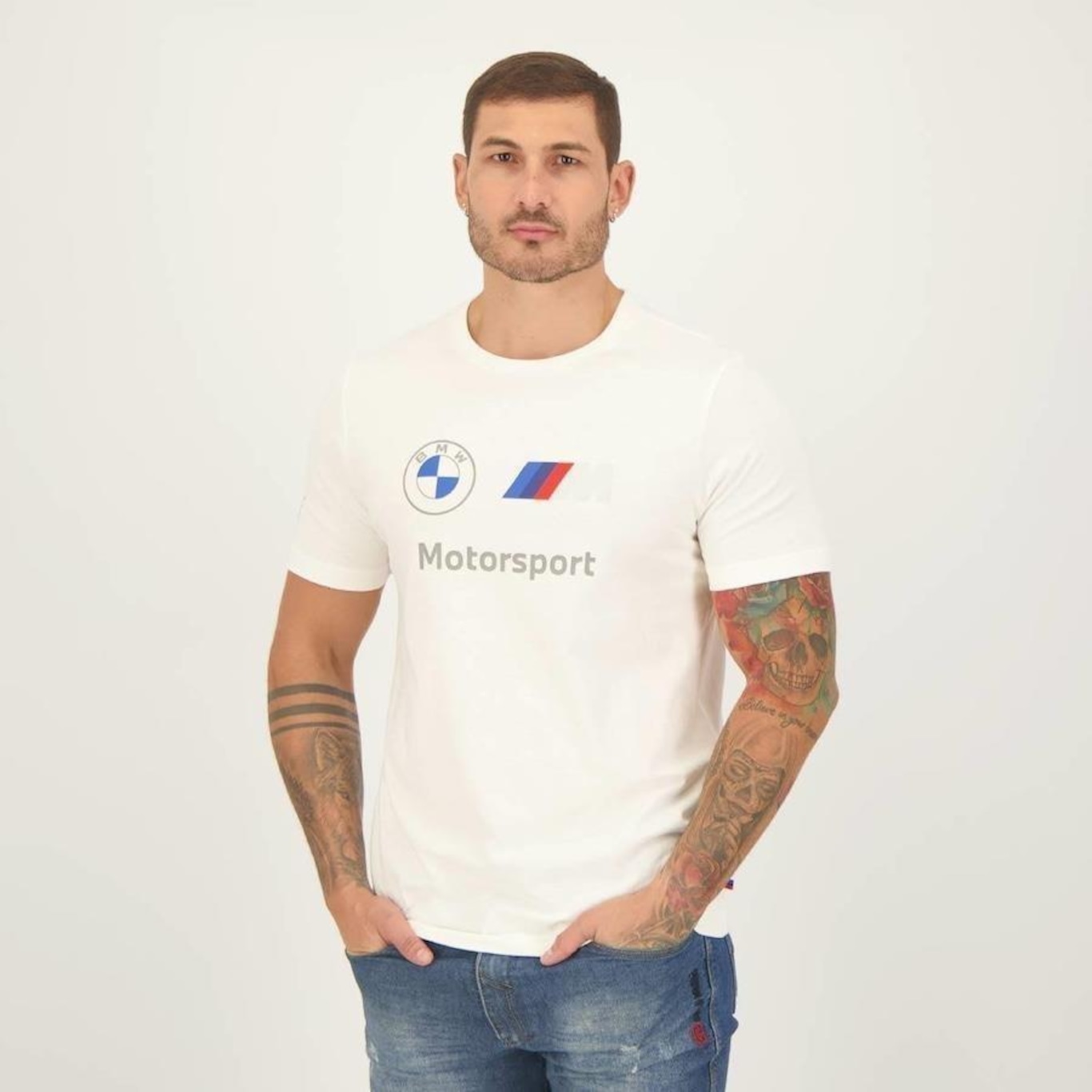 Camiseta Puma Bmw Motorsport Ess Logo - Masculina - Foto 5