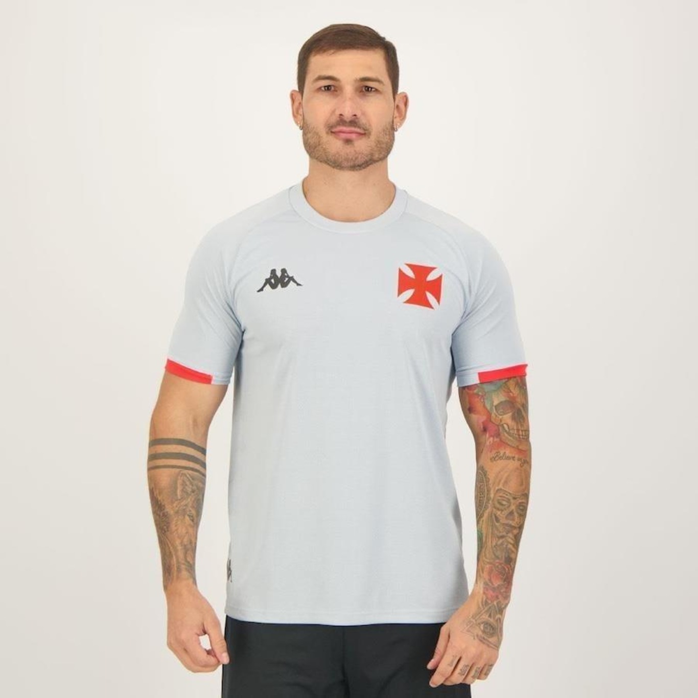 Camisa do Vasco Concentração 2023 Kappa - Masculina - Foto 1