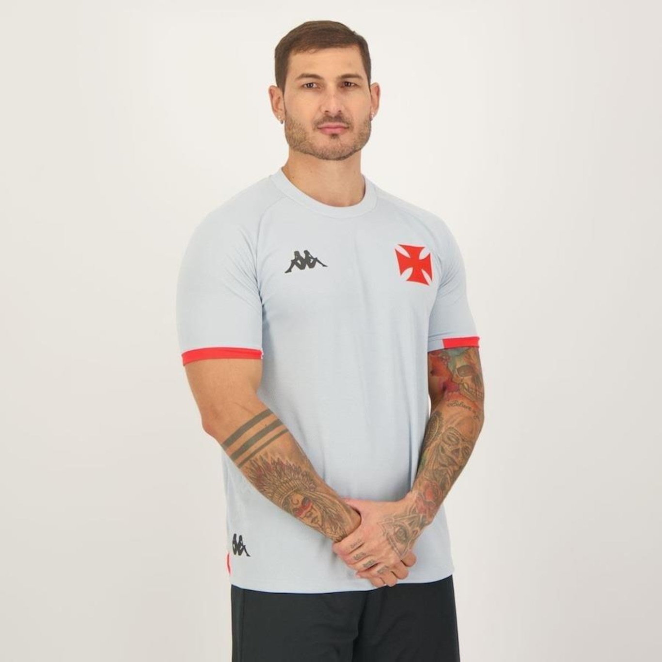 Camisa do Vasco Concentração 2023 Kappa - Masculina - Foto 2