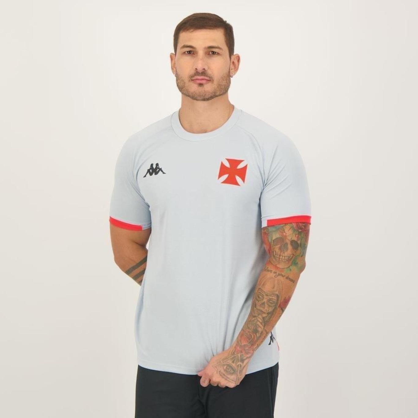 Camisa do Vasco Concentração 2023 Kappa - Masculina - Foto 5