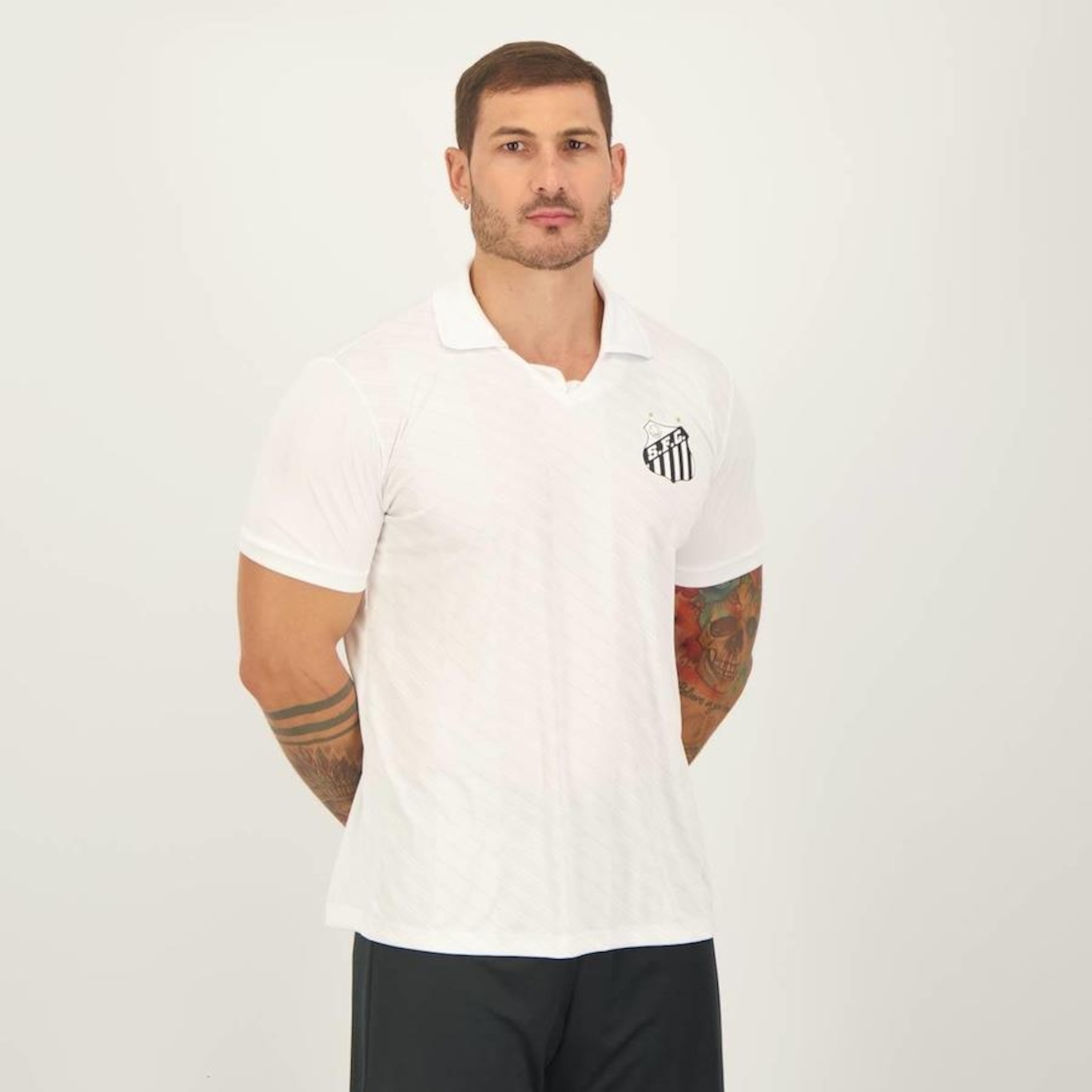 Camisa Polo do Santos Preppy Braziline - Masculina - Foto 5