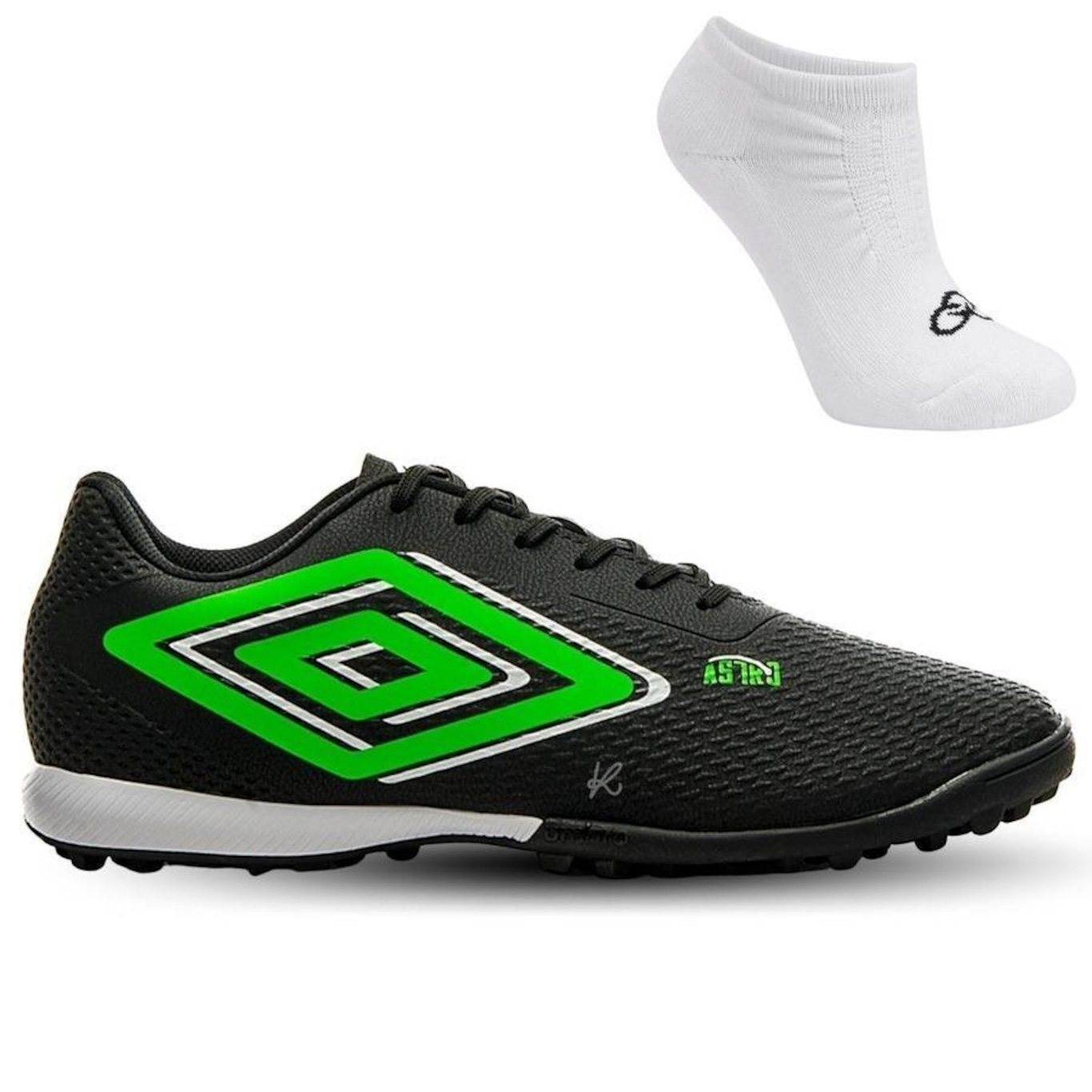 Chuteira Society Umbro Astro Club + Meias - Masculina - Foto 1