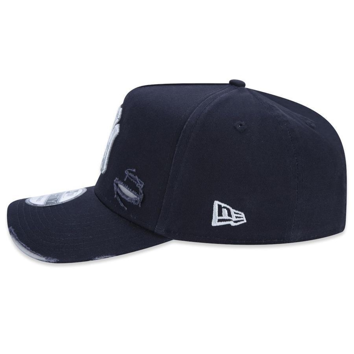 Boné Aba Curva New Era 9Forty A-Frame Mlb New York Yankees Destroyed - Strapback - Masculino - Foto 4