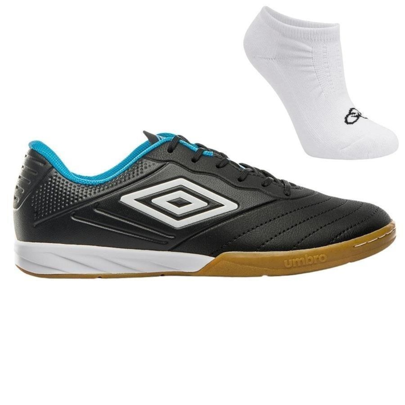 Chuteira Futsal Umbro Tocco III Club + 1 Par de Meias - Adulto - Foto 1