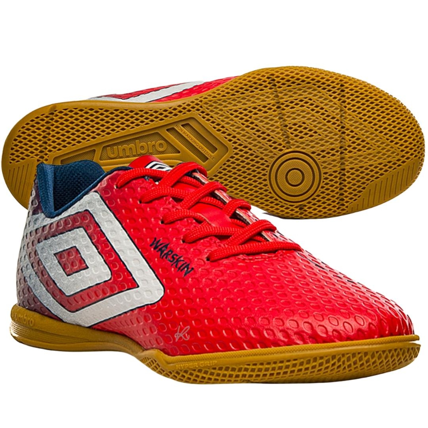 Chuteira Futsal Umbro Warskin + Meias - Adulto - Foto 6