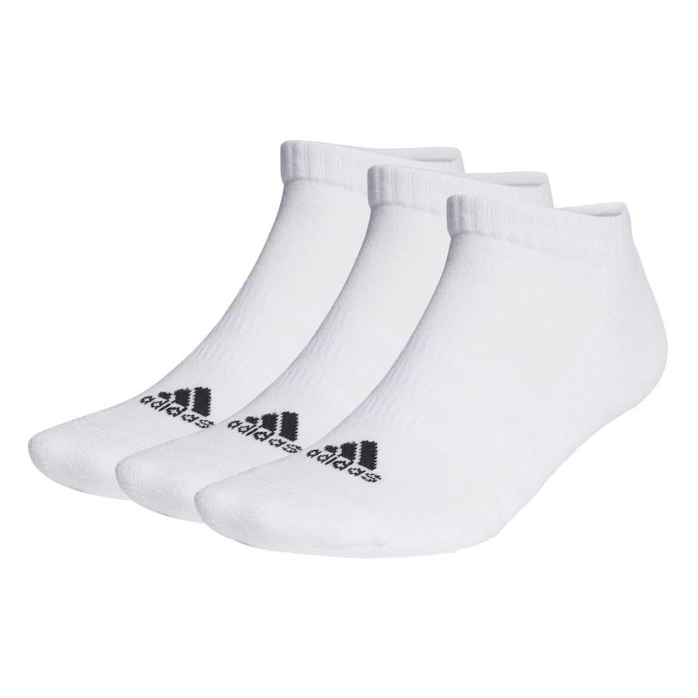 Kit de Meia adidas Cano Curto Sportswear - Adulto - 3 Pares - Foto 1