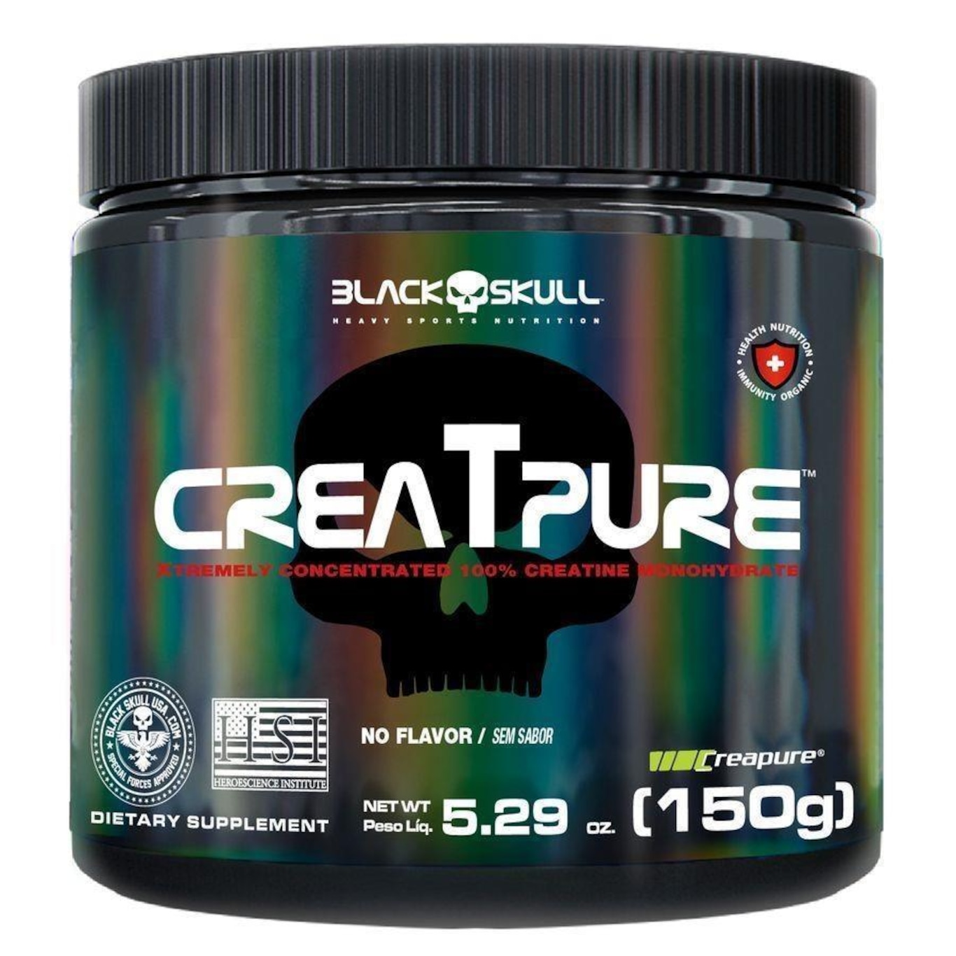 Creatina Creapure Black Skull - 150g - Foto 1