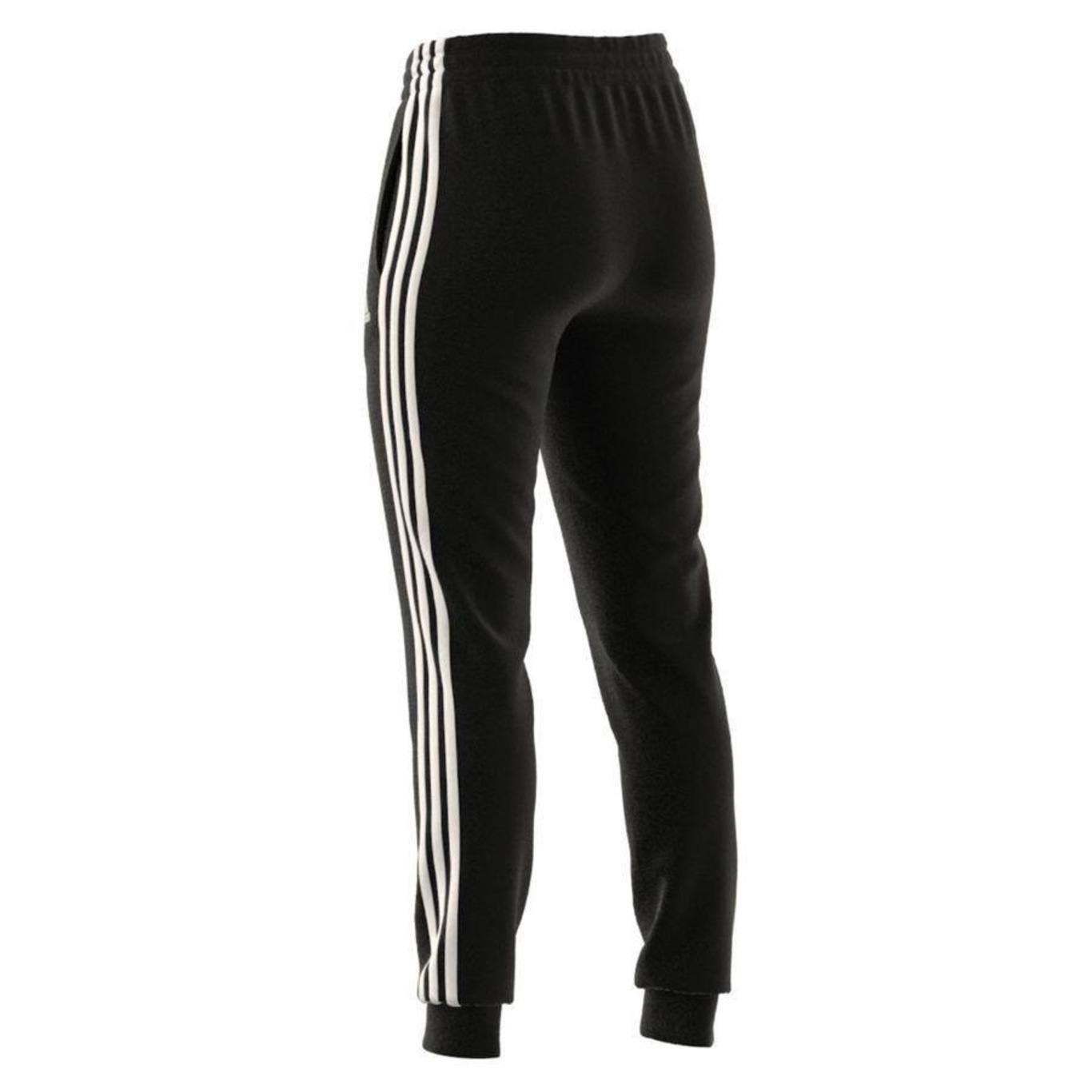 Calça adidas Essentials Single Jersey 3 Stripes Slim - Feminina - Foto 6