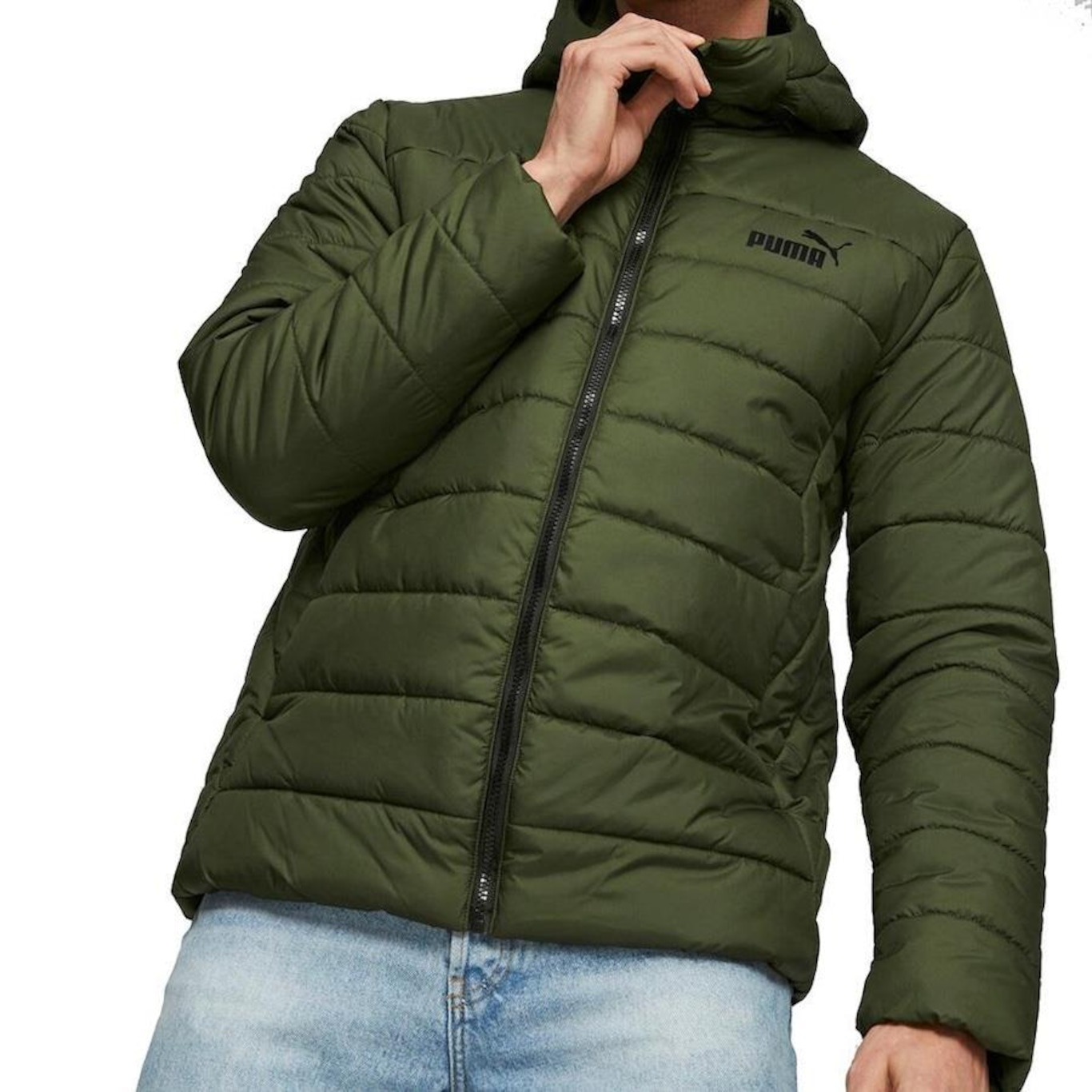 Jaqueta com Capuz Puma Ess Hooded Padded - Masculina em Promoção | Centauro