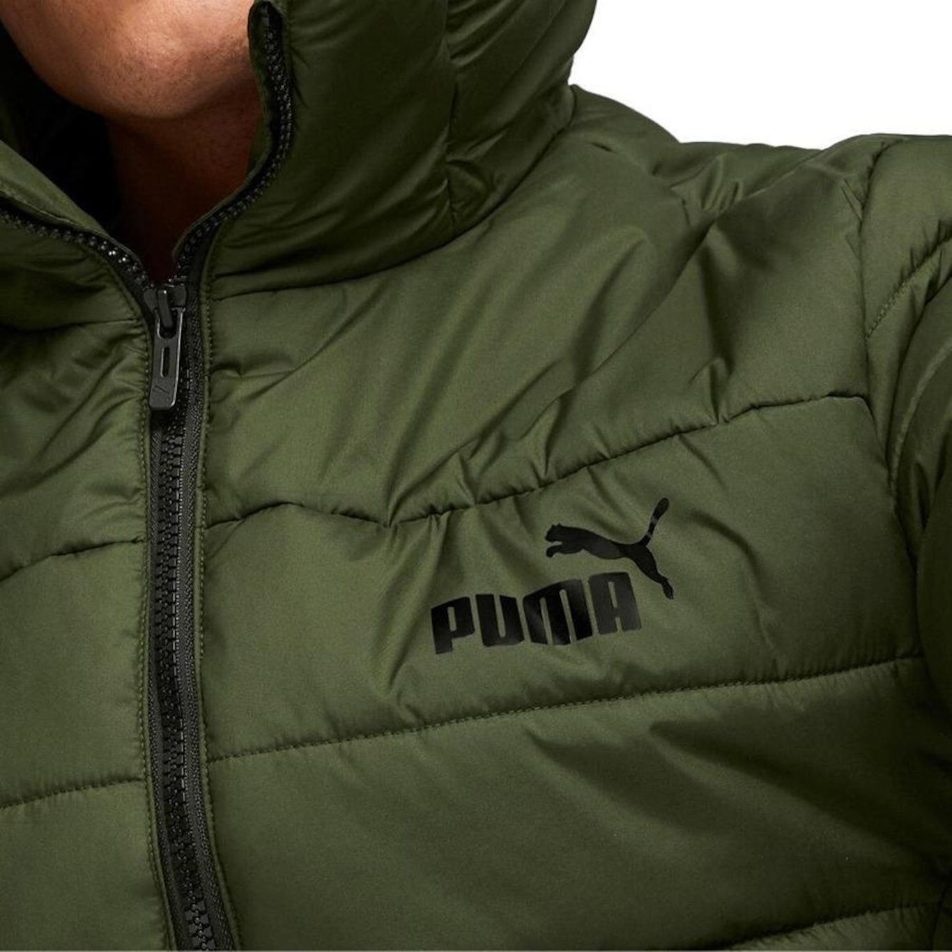 Jaqueta com Capuz Puma Ess Hooded Padded - Masculina - Foto 6