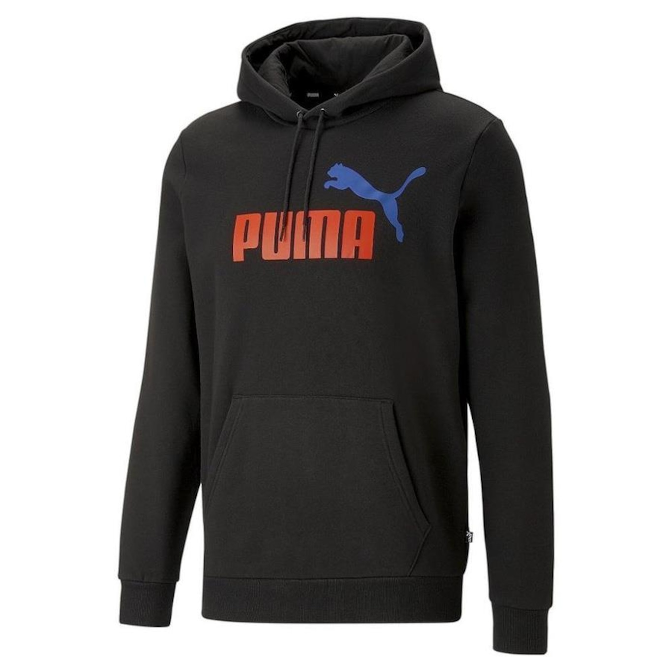 Blusão de Moletom com Capuz Puma Canguru Ess+ 2 Col Big Logo - Masculino - Foto 1