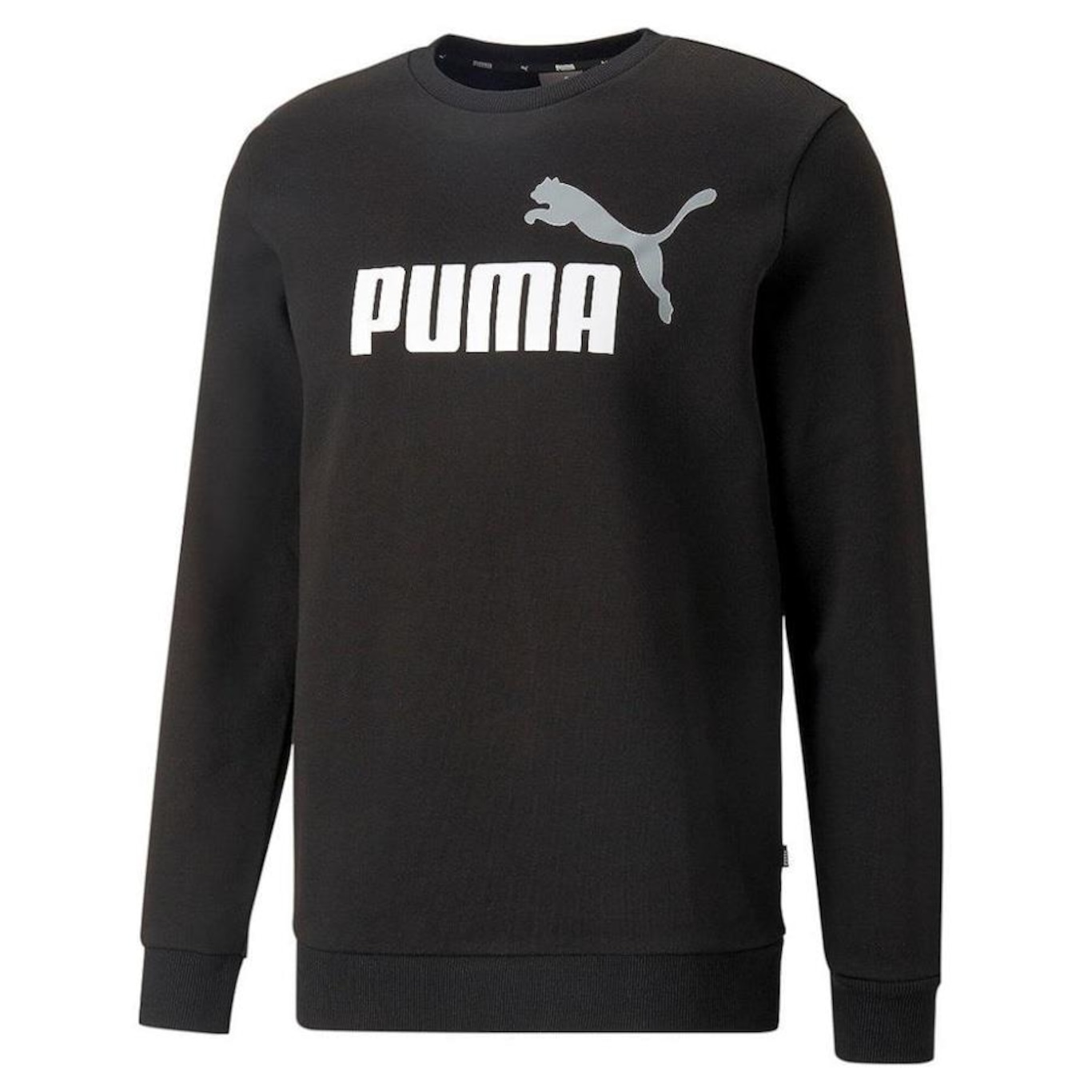 Blusão de Moletom Puma Careca Ess+ 2 Col Big Logo - Masculino - Foto 1