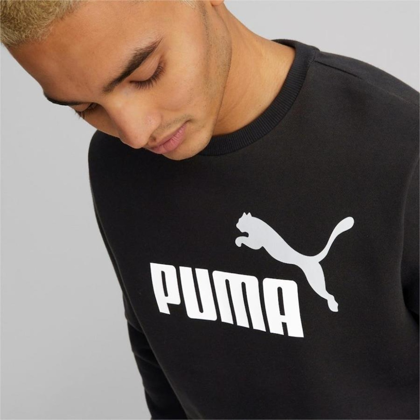 Blusão de Moletom Puma Careca Ess+ 2 Col Big Logo - Masculino - Foto 3