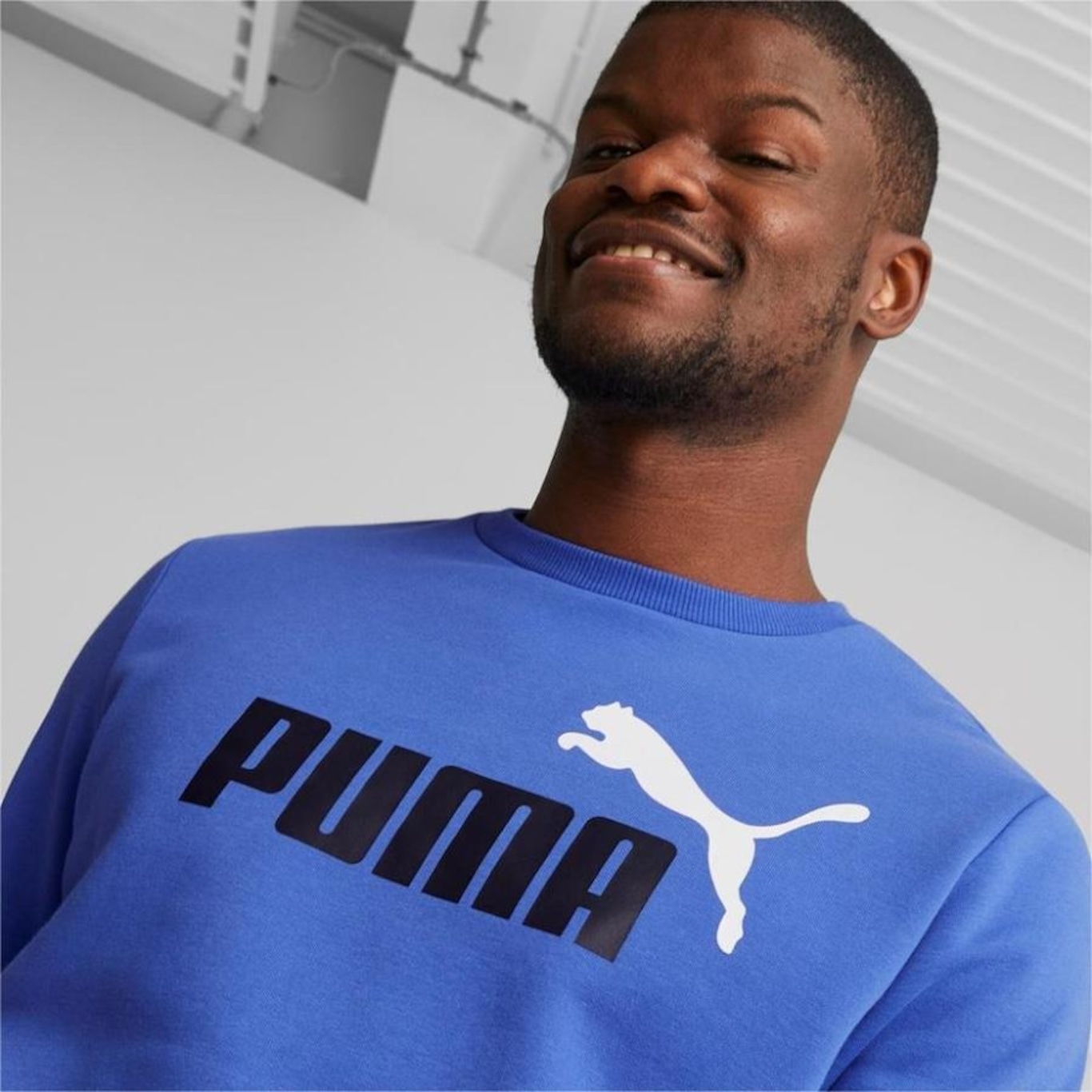 Blusão de Moletom Puma Careca Ess+ 2 Col Big Logo - Masculino - Foto 5