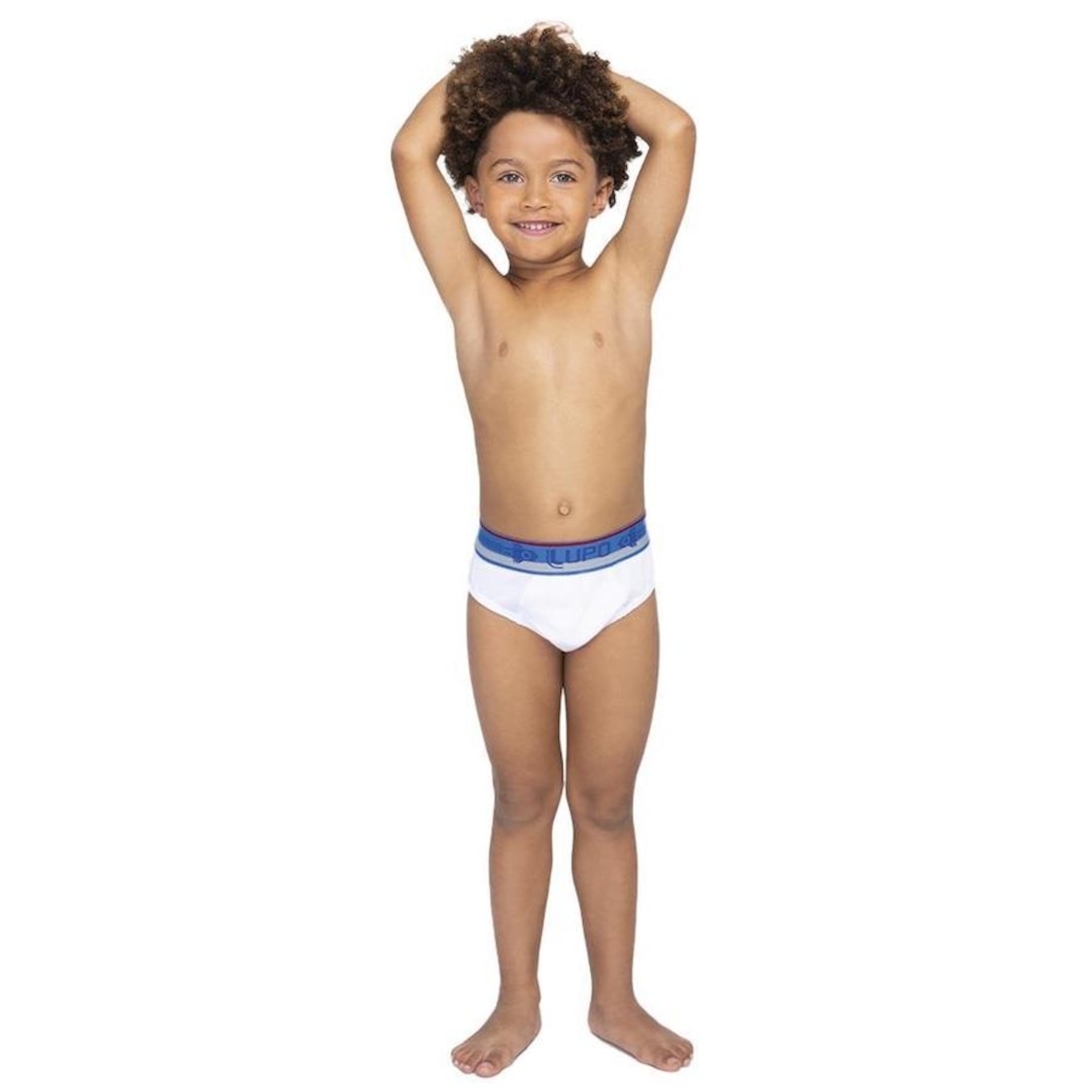 Cueca Slip Lupo Lisa - Infantil - Foto 1