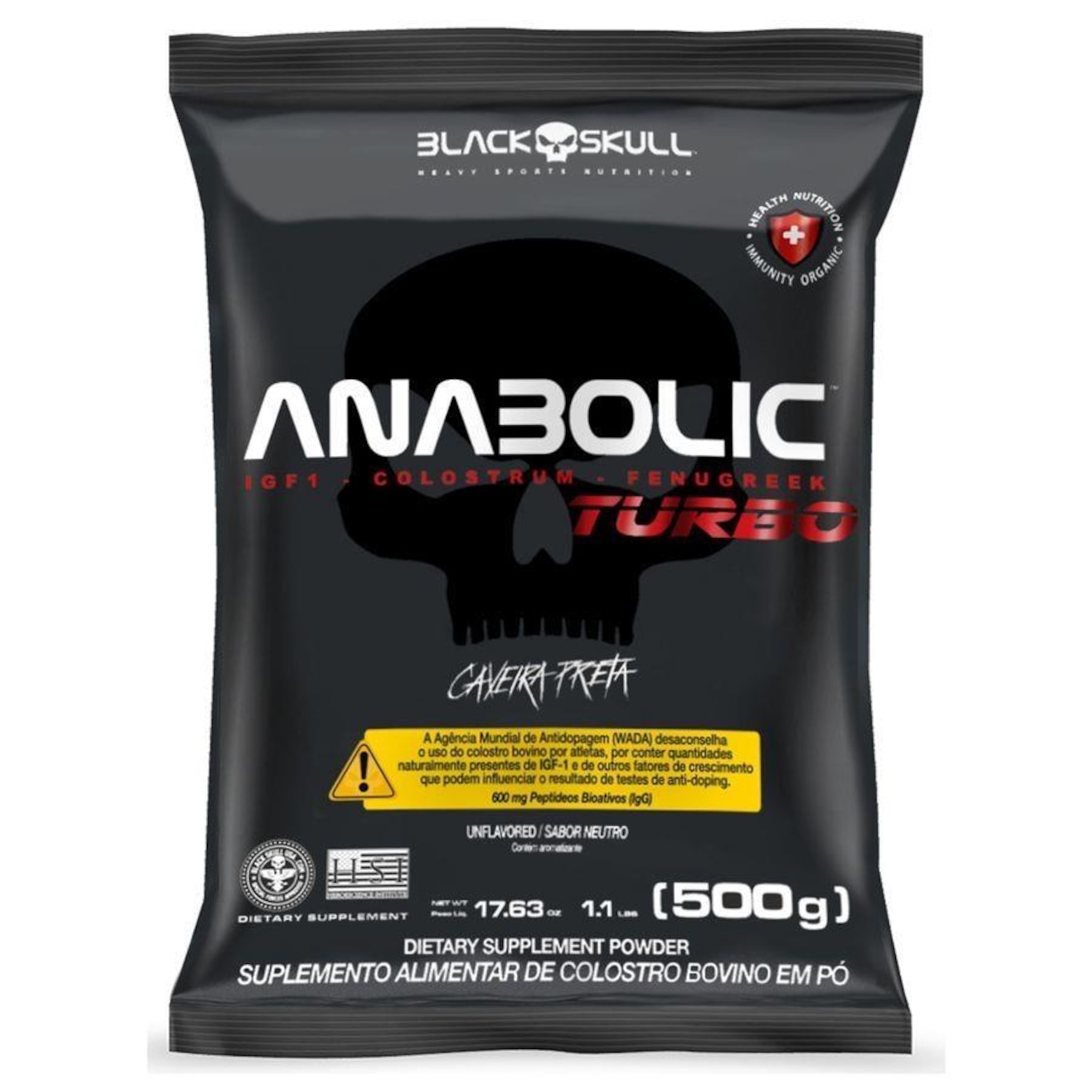 Anabolic Black Skull Turbo Colostro Bovino - 500G - Foto 1