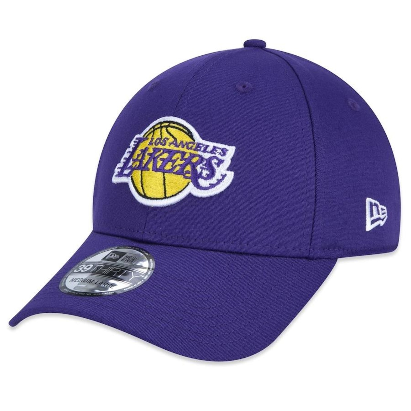 Boné Aba Curva New Era 39Thirty Nba Los Angeles Lakers - Fechado - Adulto - Foto 1