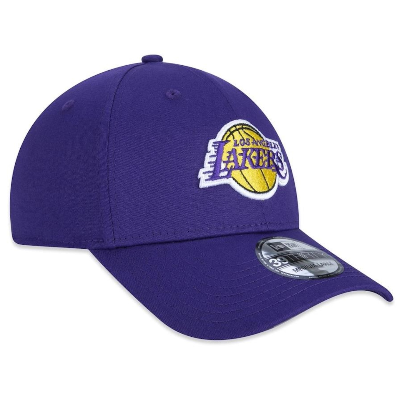 Boné Aba Curva New Era 39Thirty Nba Los Angeles Lakers - Fechado - Adulto - Foto 2