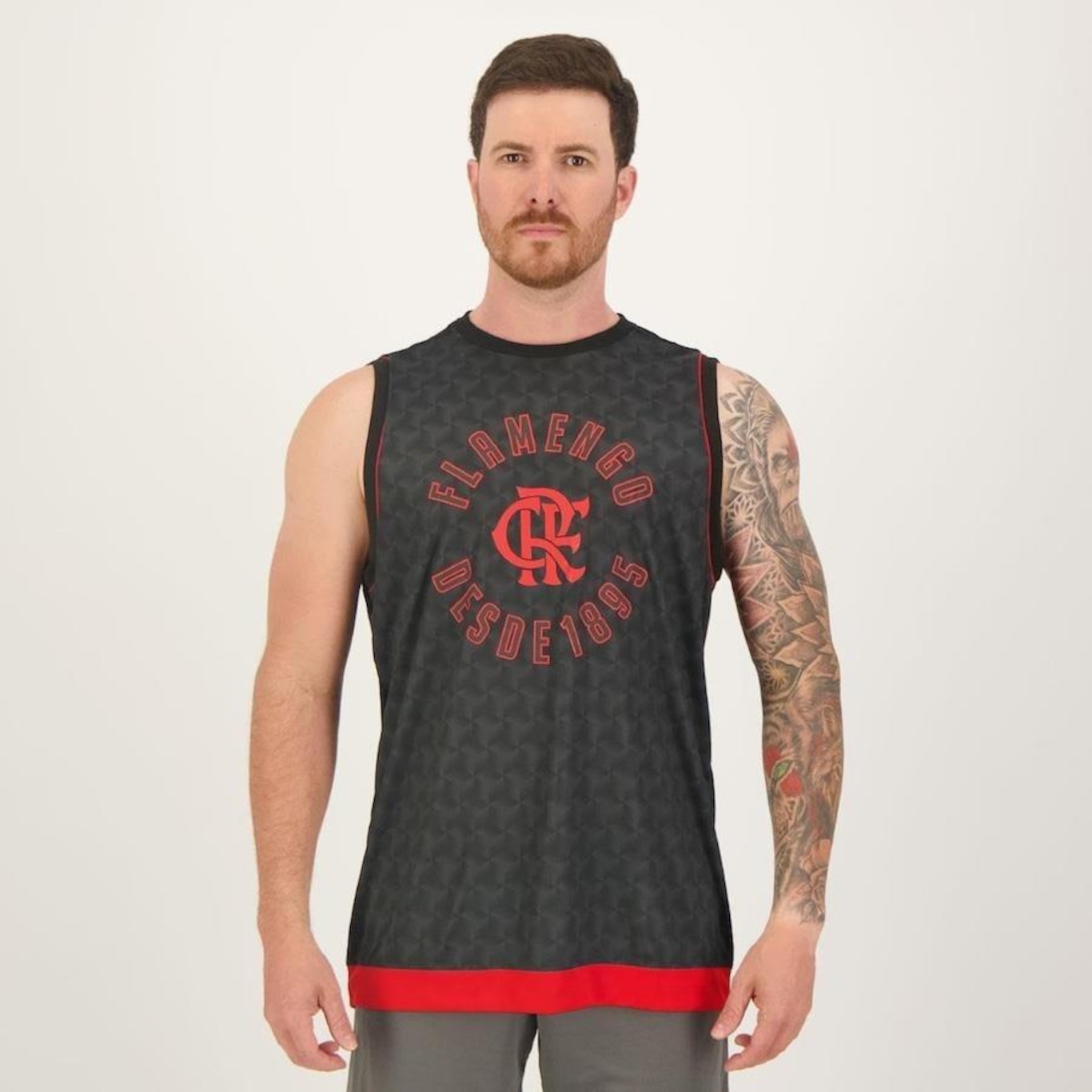 Camiseta Regata do Flamengo Braziline Division - Masculina - Foto 1