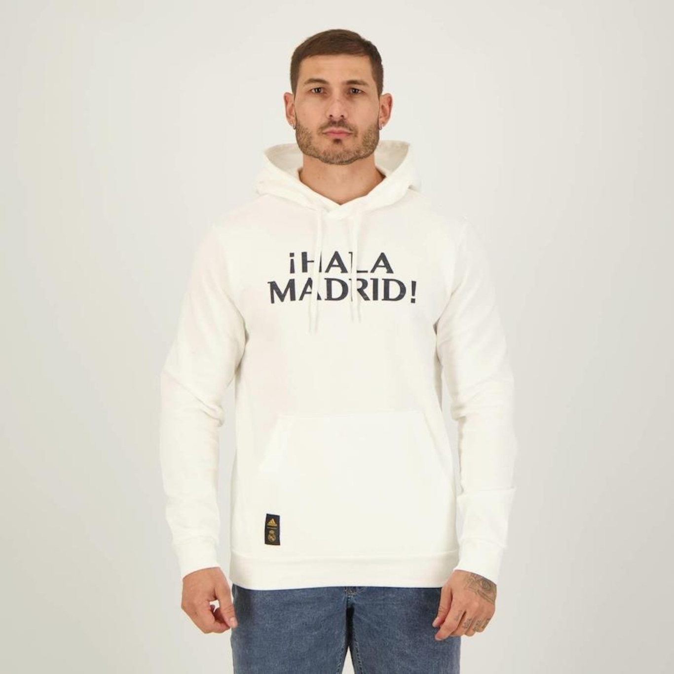 Blusão de Moletom com Capuz adidas Real Madrid Dna - Masculino - Foto 1