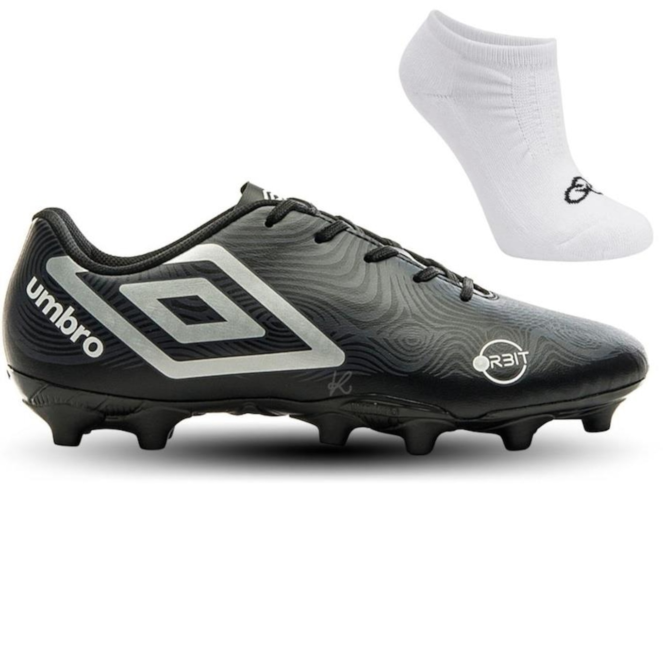 Chuteira de Campo Umbro Orbit + Meias - Adulto - Foto 1