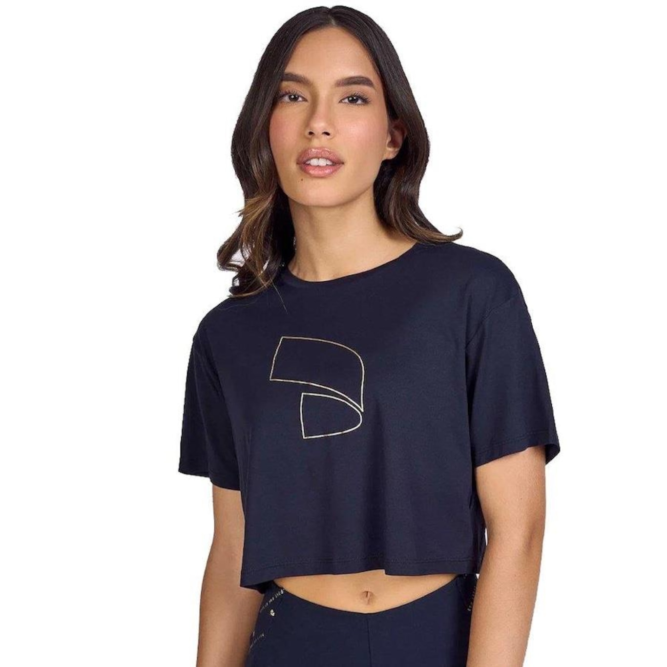 Blusa Cropped Alto Giro Skin Fit Simbo - Feminina - Foto 1