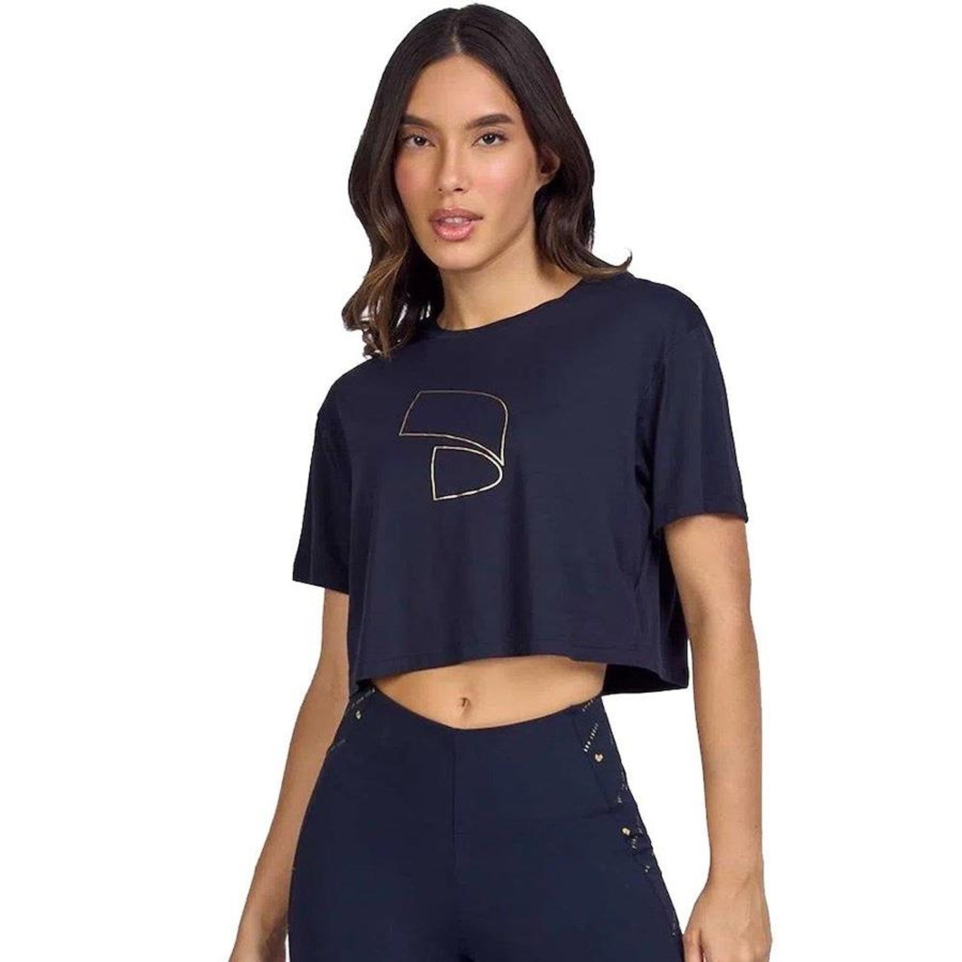 Blusa Cropped Alto Giro Skin Fit Simbo - Feminina - Foto 3