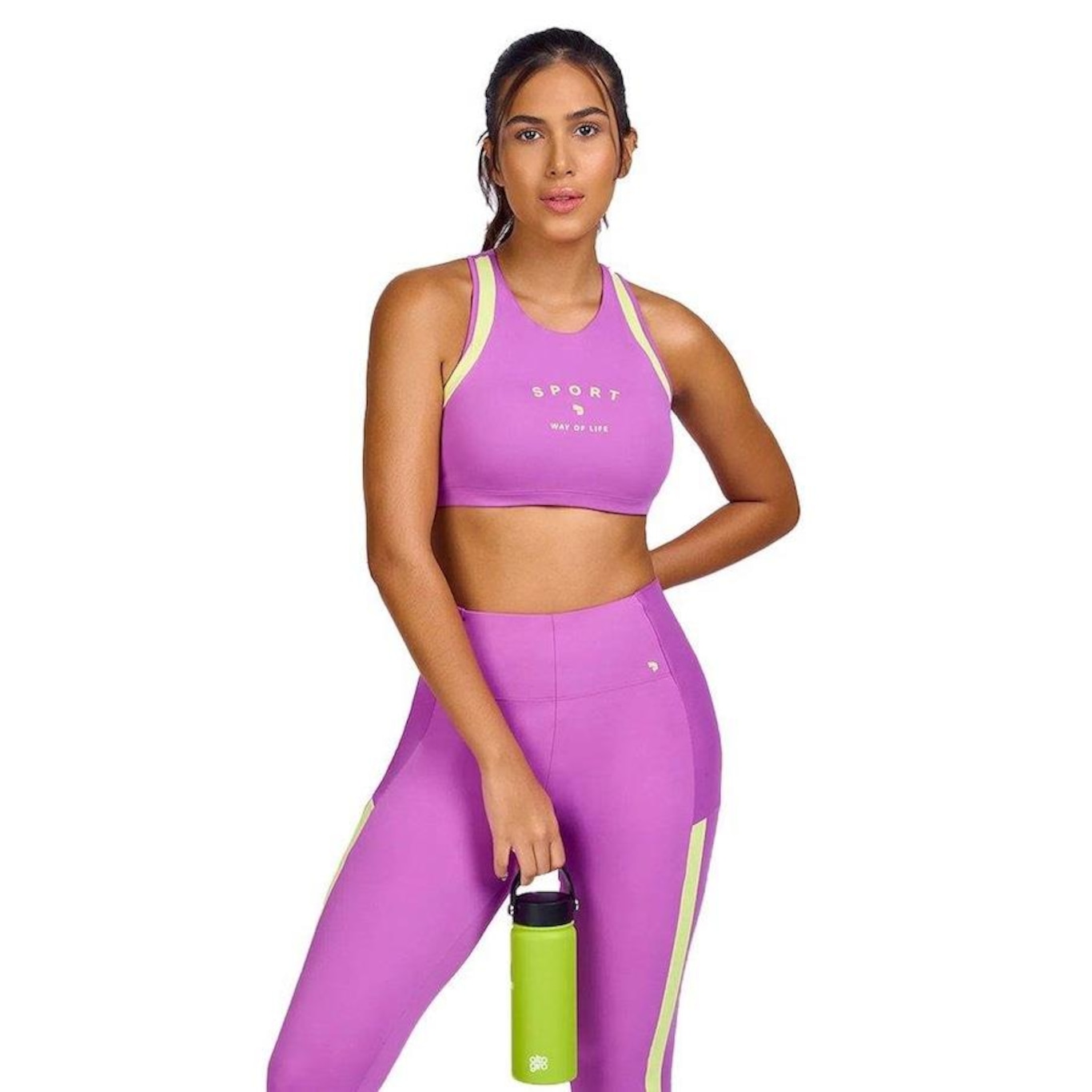 Top Fitness Alto Giro com Bojo Hyper Sport - Feminino - Foto 4