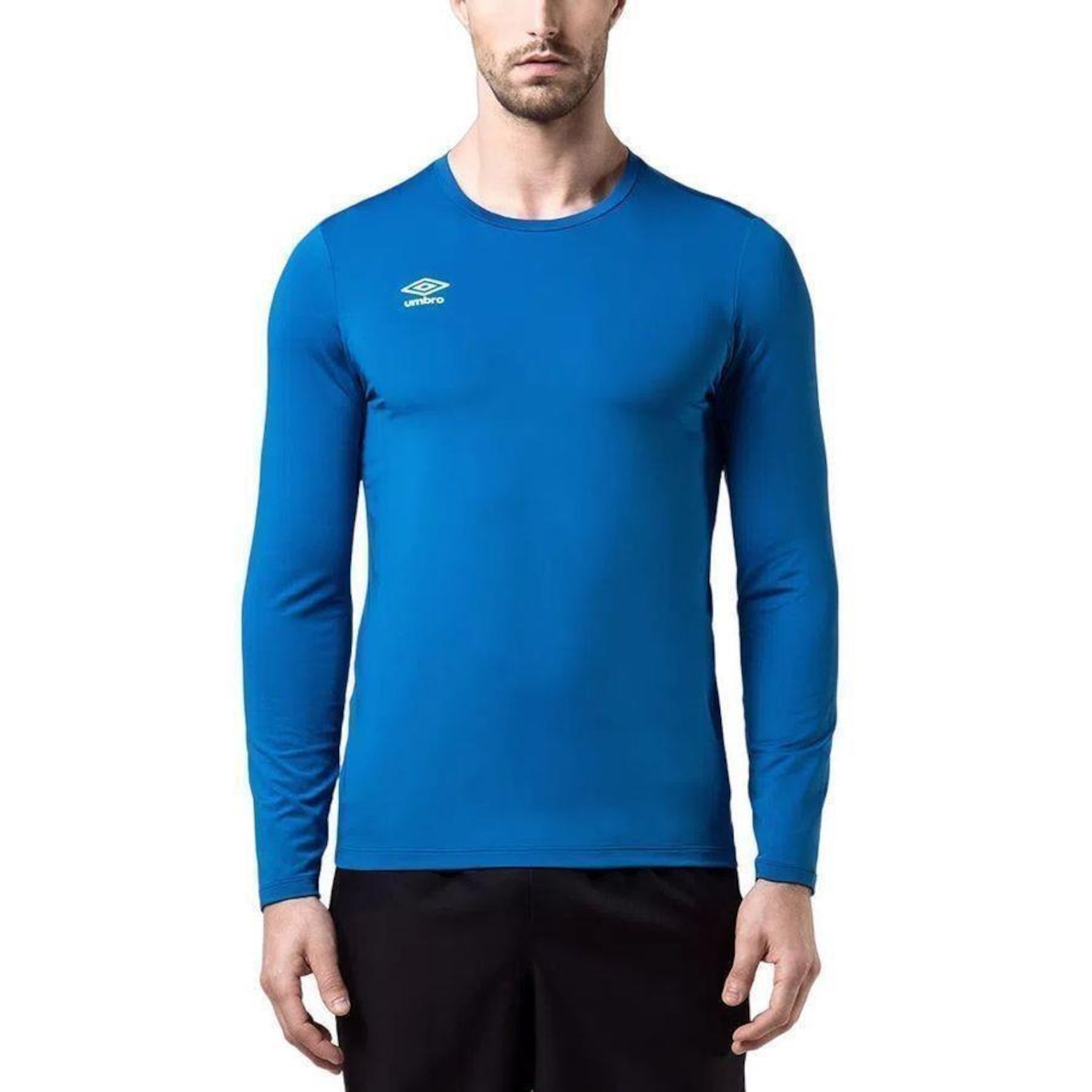 Camiseta Manga Longa Umbro Basic Uv - Masculina - Foto 1