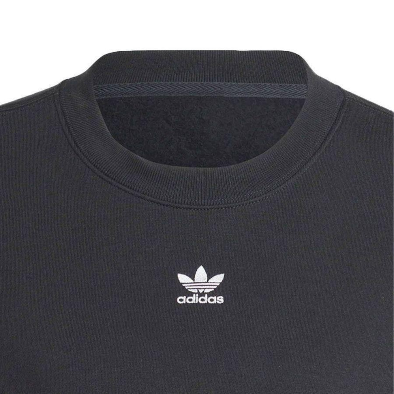 Blusão de Moletom adidas Cropped - Feminino - Foto 3