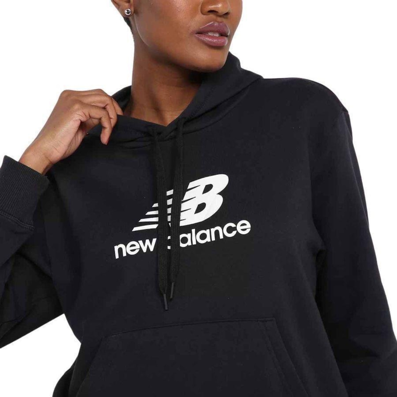 Blusão de Moletom com Capuz New Balance Essentials Basic - Feminino - Foto 3