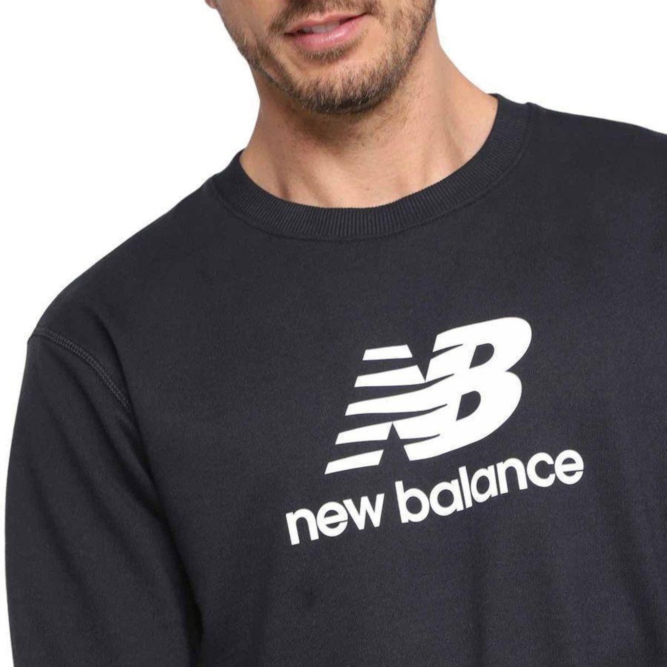 Blusão de Moletom New Balance Essentials Basic - Masculina - Foto 3