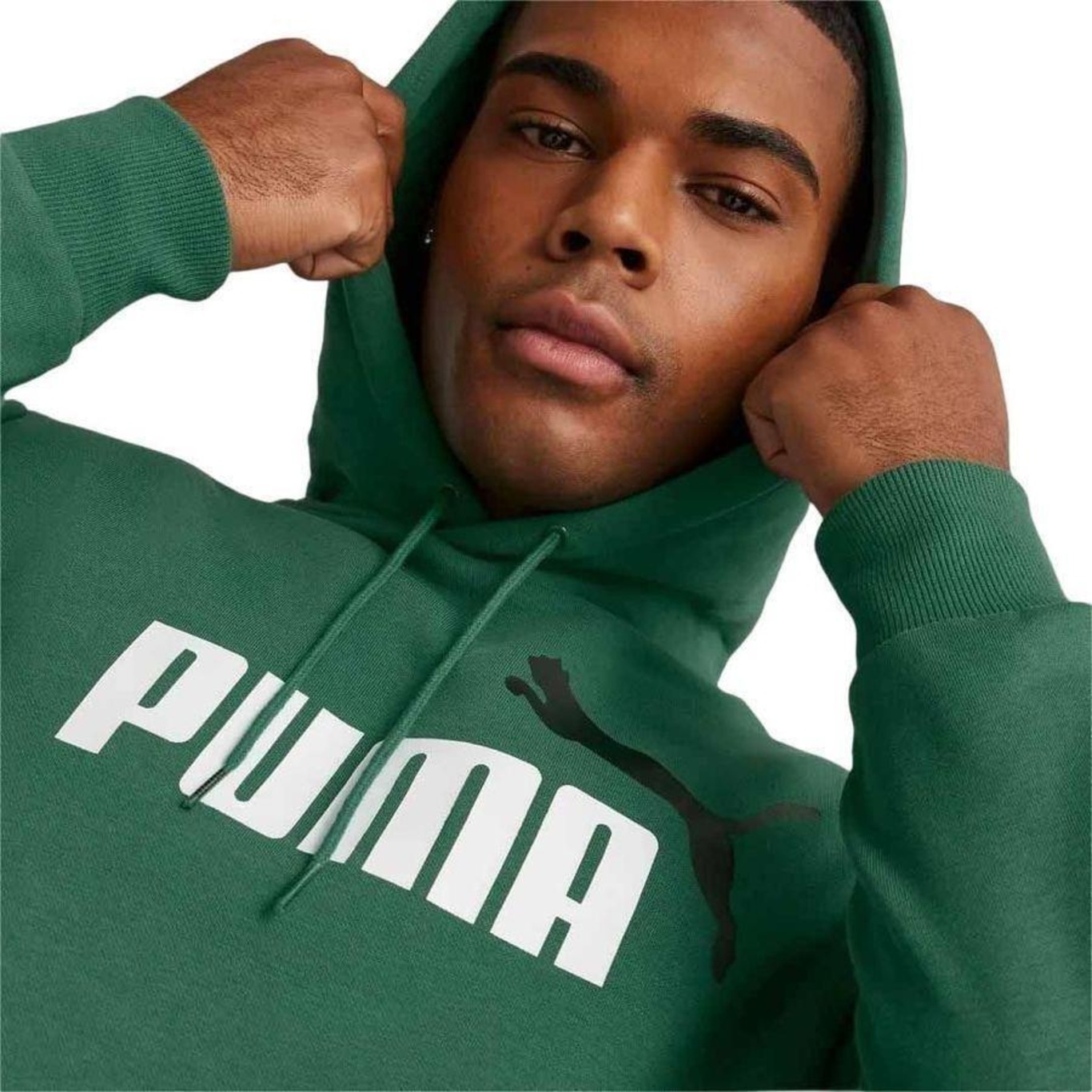 Blusão de Moletom com Capuz Puma Ess Plus Tone Big Logo - Masculino - Foto 3