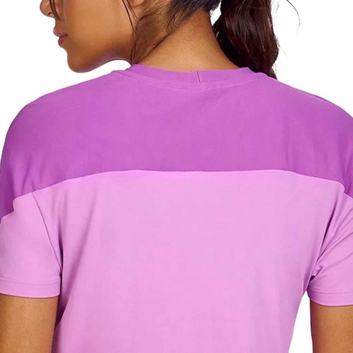 Camiseta Cropped Alto Giro Skin Fit Tule - Feminina - Foto 4