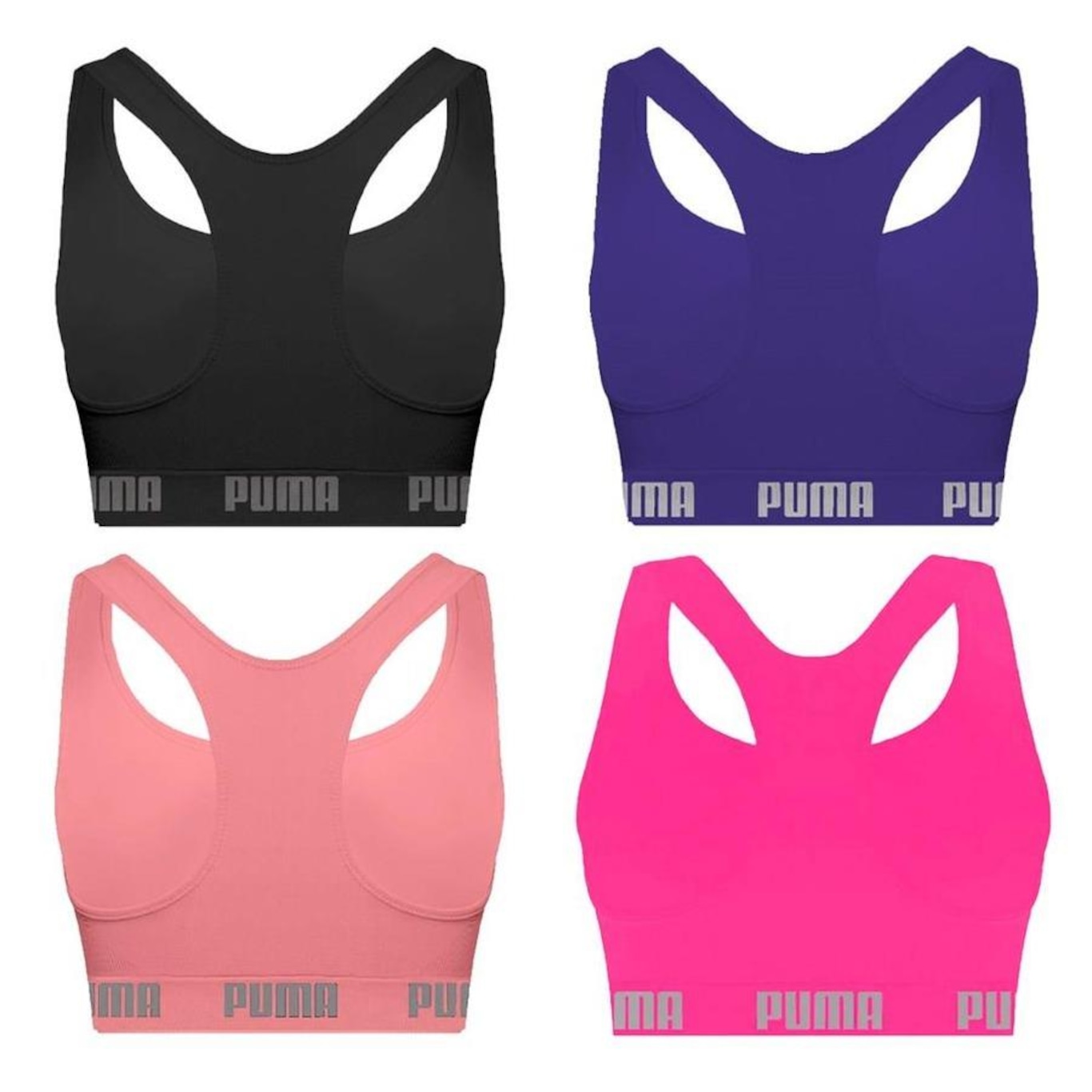 Kit Tops Puma Nadador sem Costura - 4 Unidades - Feminino - Foto 2