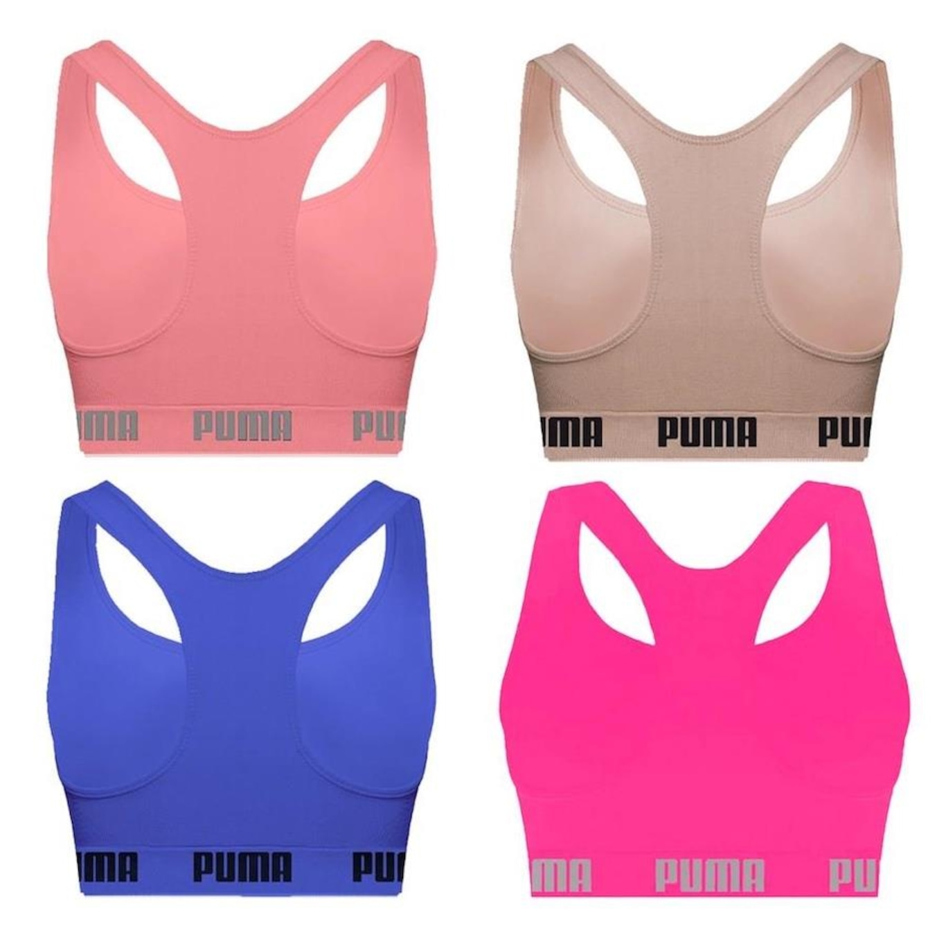 Kit Tops Puma Nadador sem Costura - 4 Unidades - Feminino - Foto 2