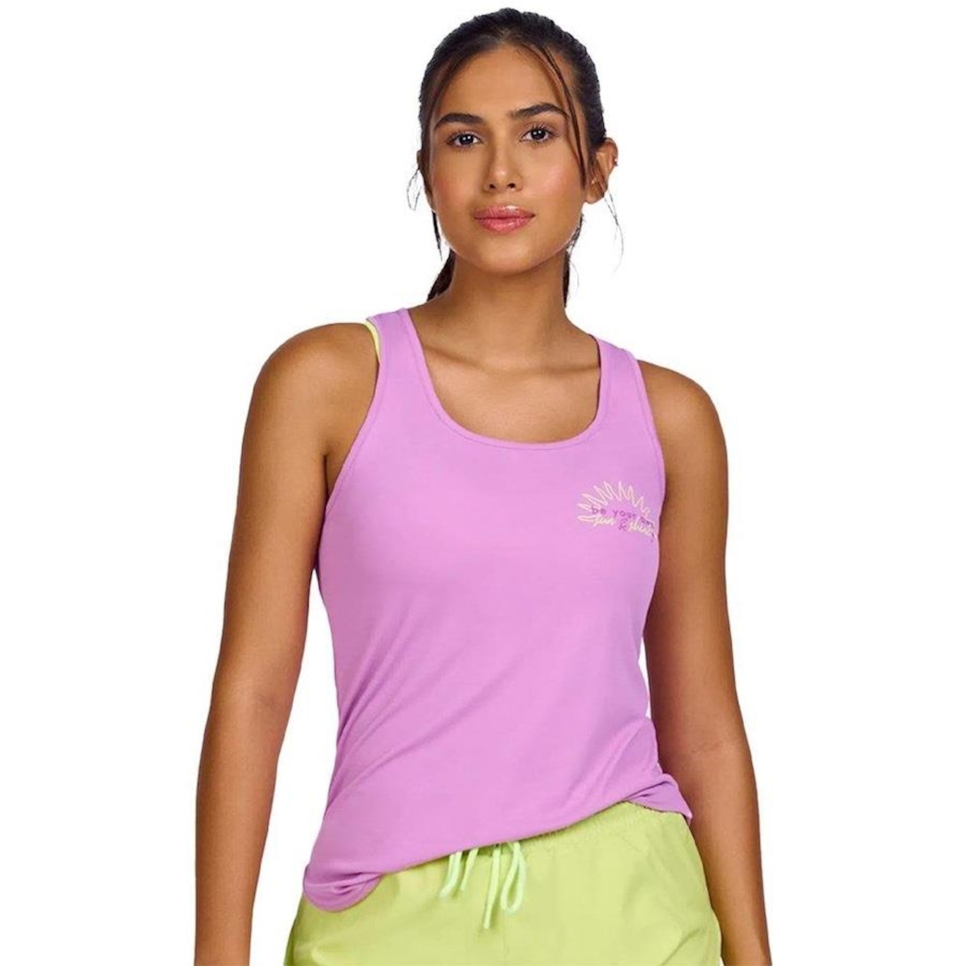 Camiseta Regata Alto Giro Sunshine - Feminina - Foto 1