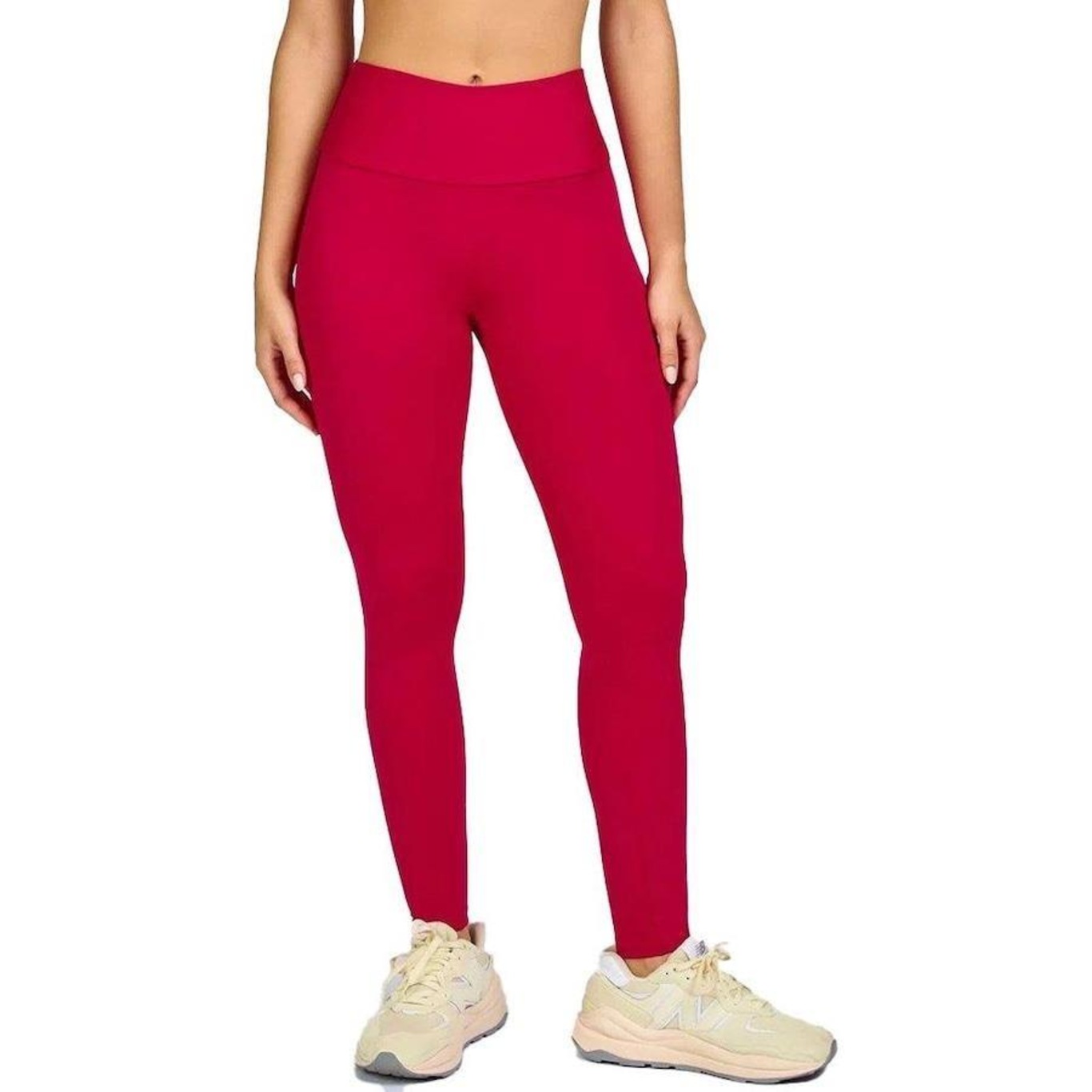 Calça Legging Alto Giro Barra - Feminina - Foto 1