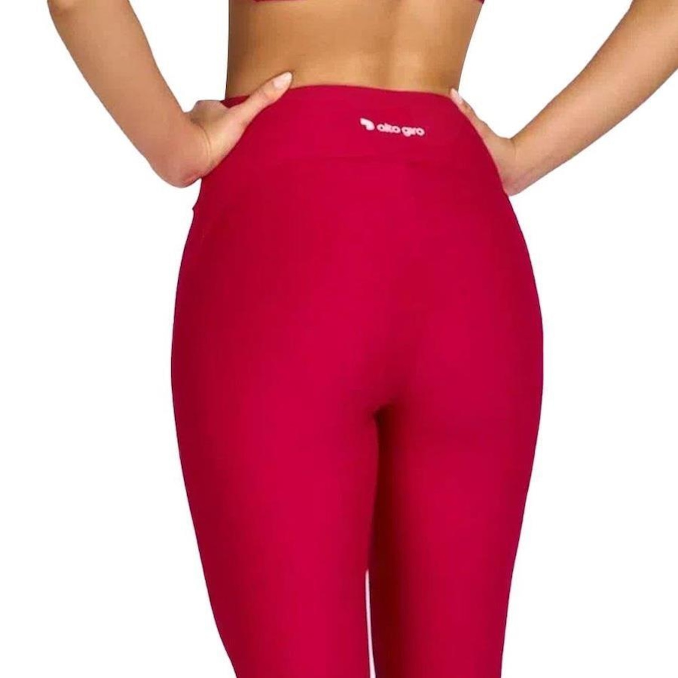 Calça Legging Alto Giro Barra - Feminina - Foto 3