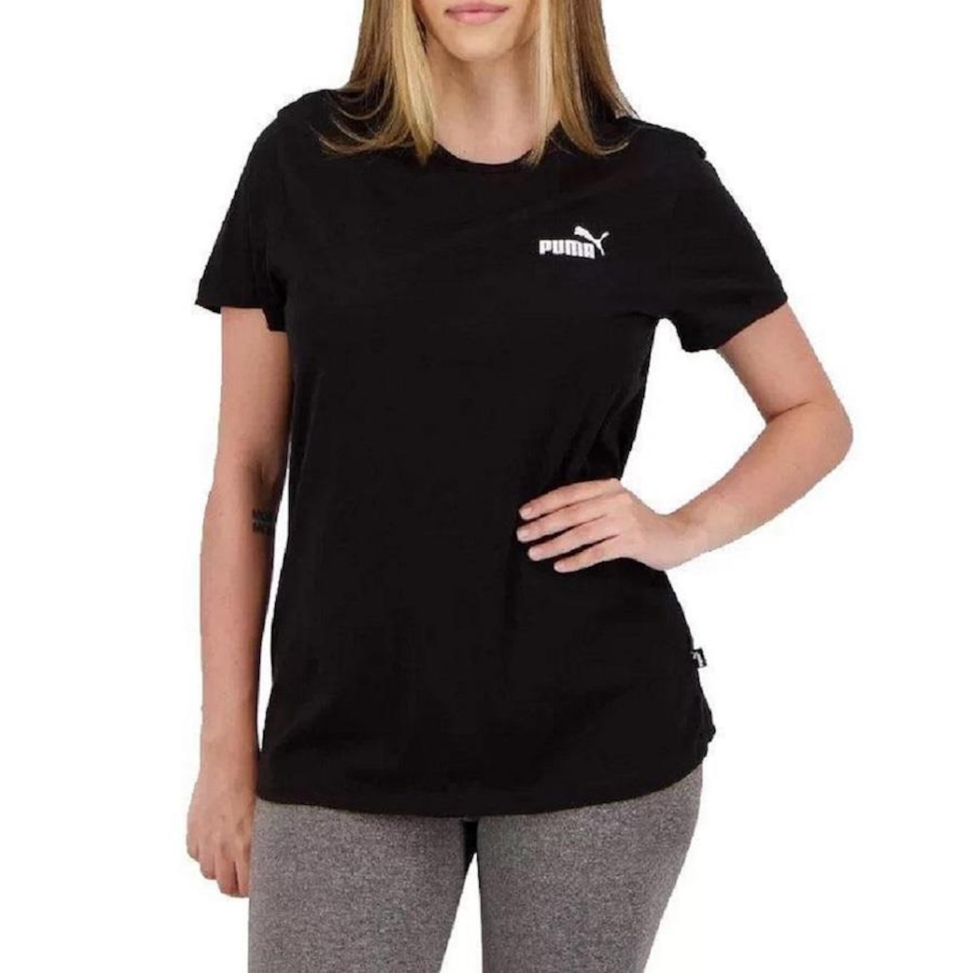 Camiseta Puma Essentials Small Logo Tee - Feminina - Foto 1