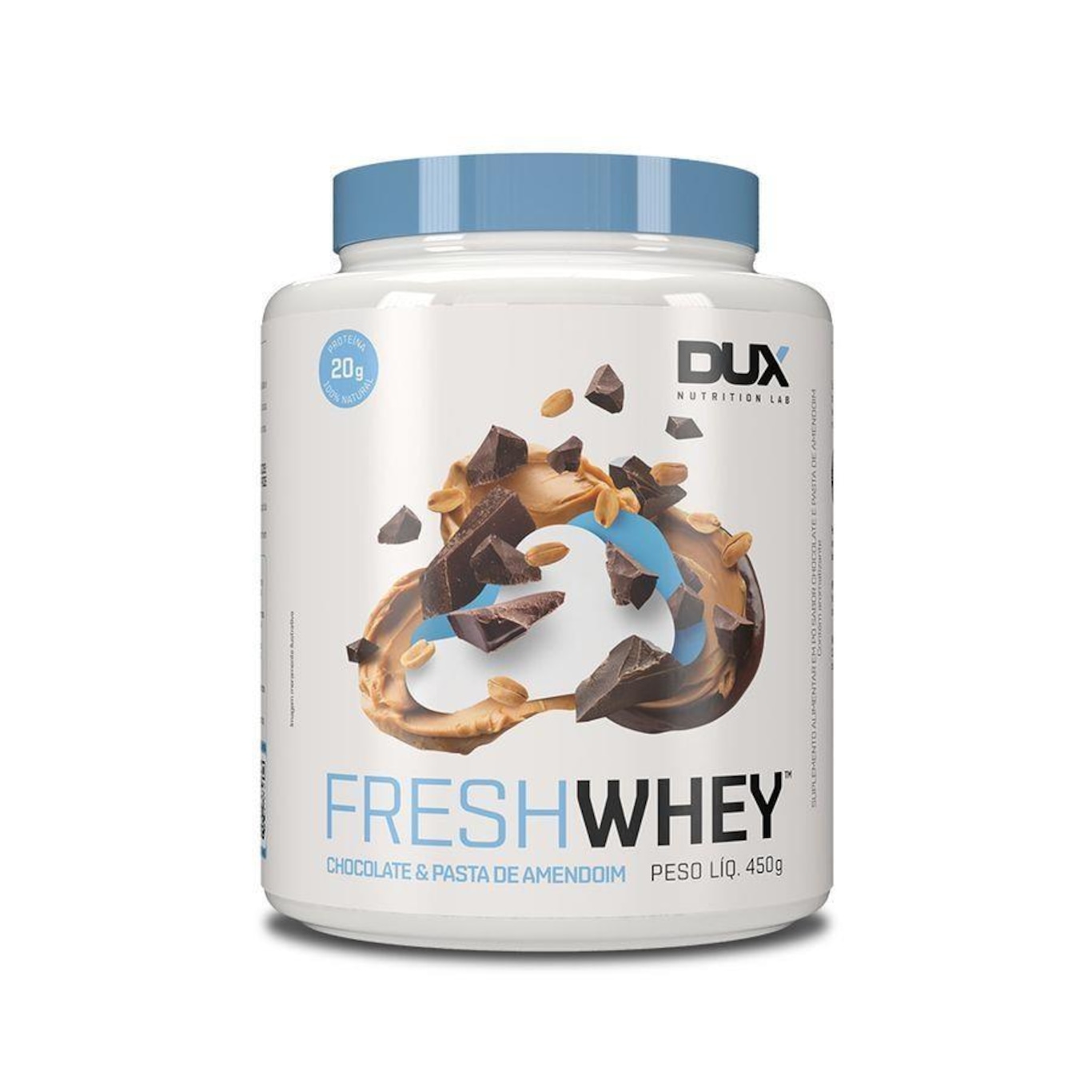 Whey Dux Nutrition - Chocolate e Pasta de Amendoim - 450g - Foto 1