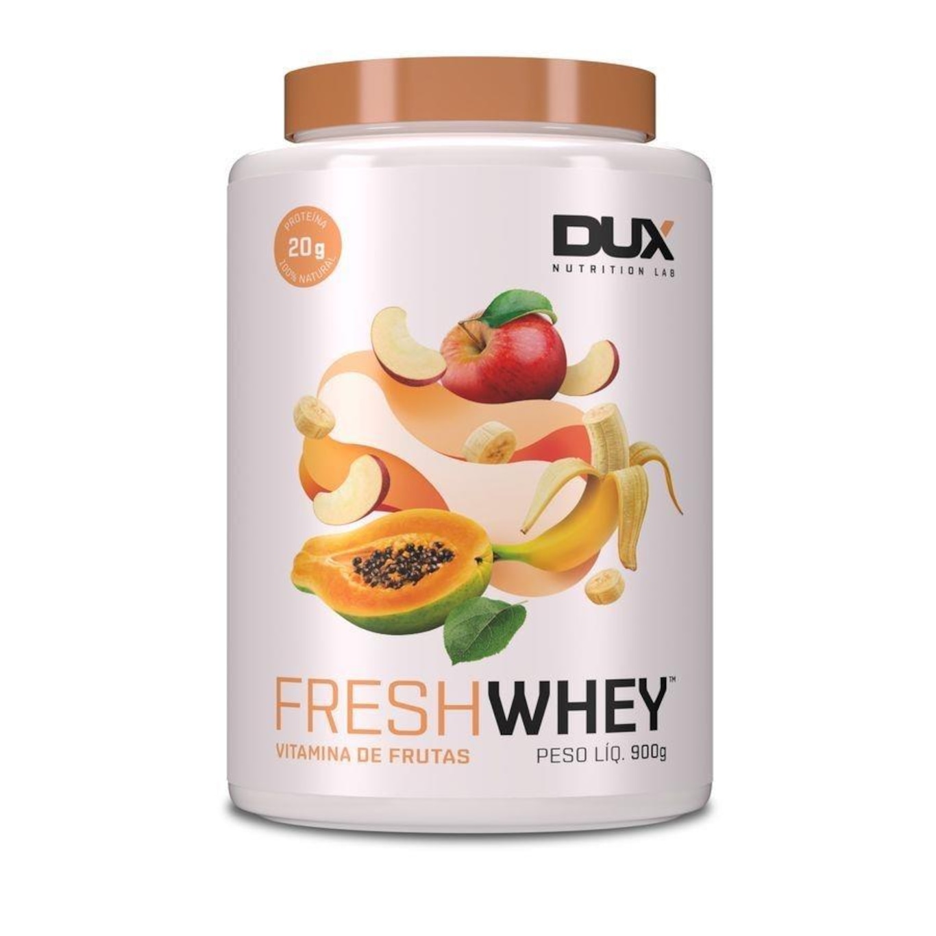 Whey Dux Nutrition - Vitamina de Frutas - 900G - Foto 1