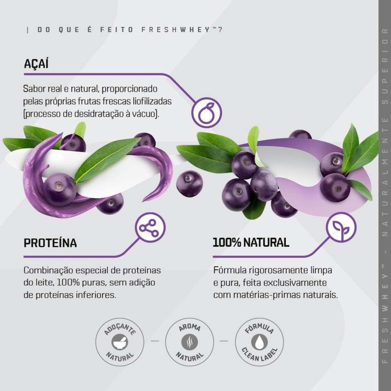 Whey Dux Nutrition - Açaí - 900g - Foto 4