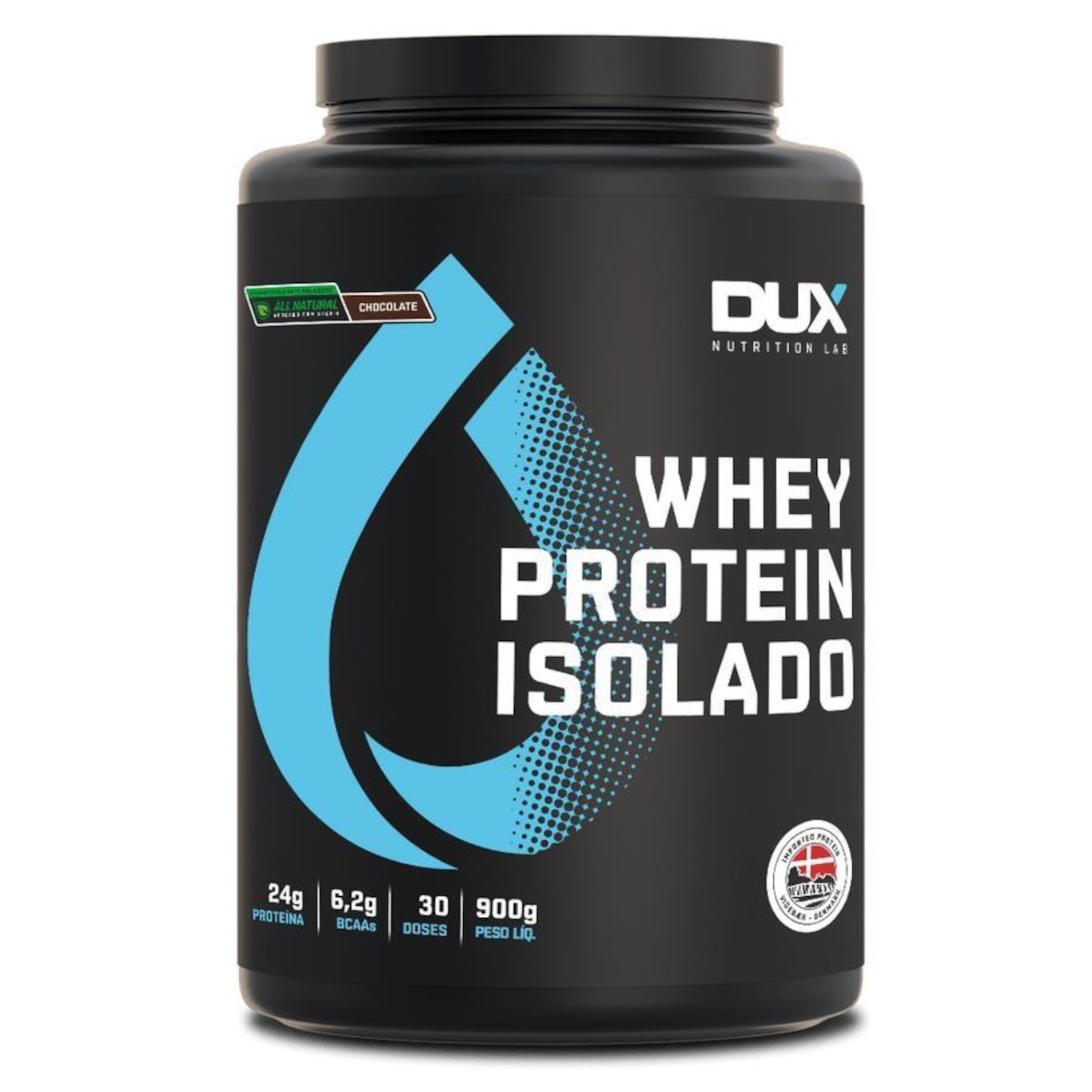 Whey Protein Dux Nutrition Isolado All Natural - 900 g - Foto 1