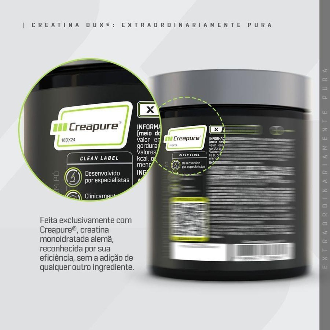 Creatina 100% Creapure 100G - Dux Nutrition - Foto 3