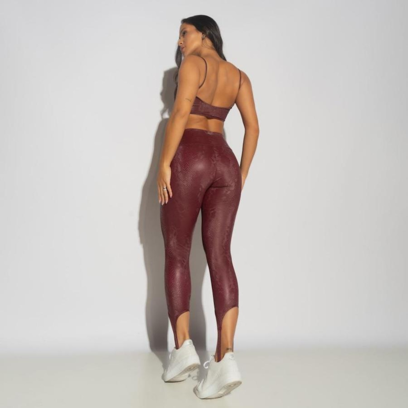 Calça Legging Fitness Snake com Pezinho Rubro - Feminina - Foto 4